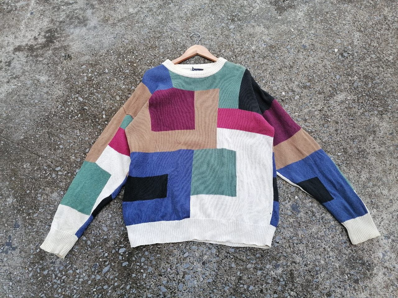 Designer John Henry Colour Block Knitwear Size US L / EU 52-54 / 3 - 1 Thumbnail