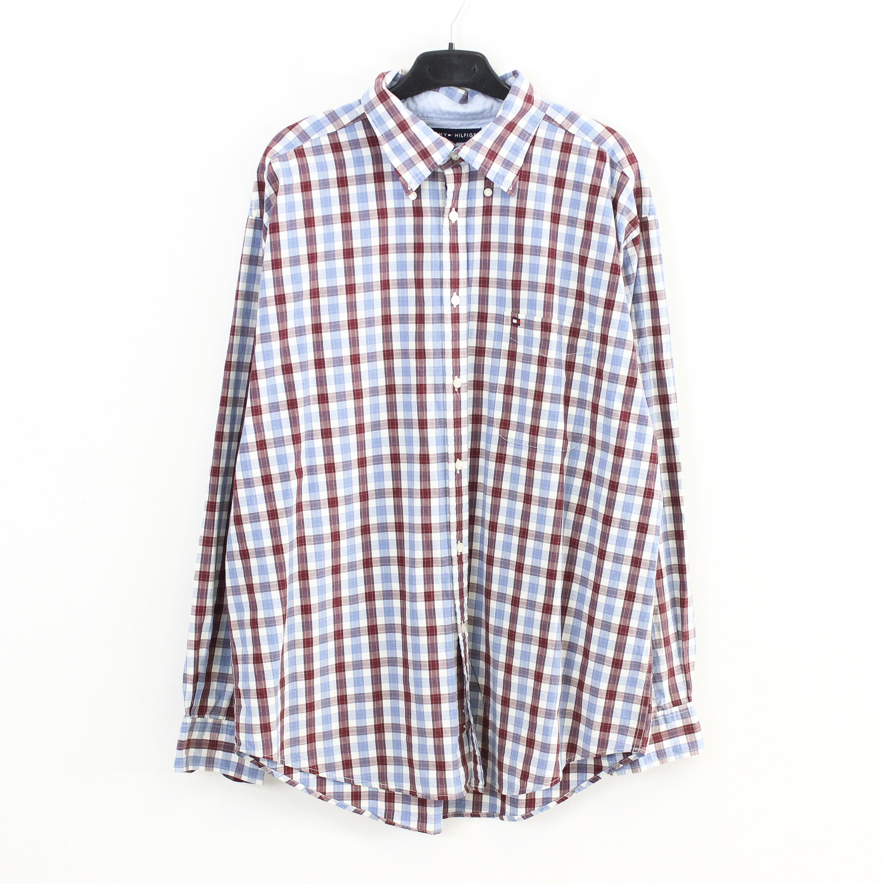 Tommy Hilfiger Casual Shirt Check Plaid Tartan Long Sleeve Formal Top Size US XL / EU 56 / 4 - 1 Thumbnail