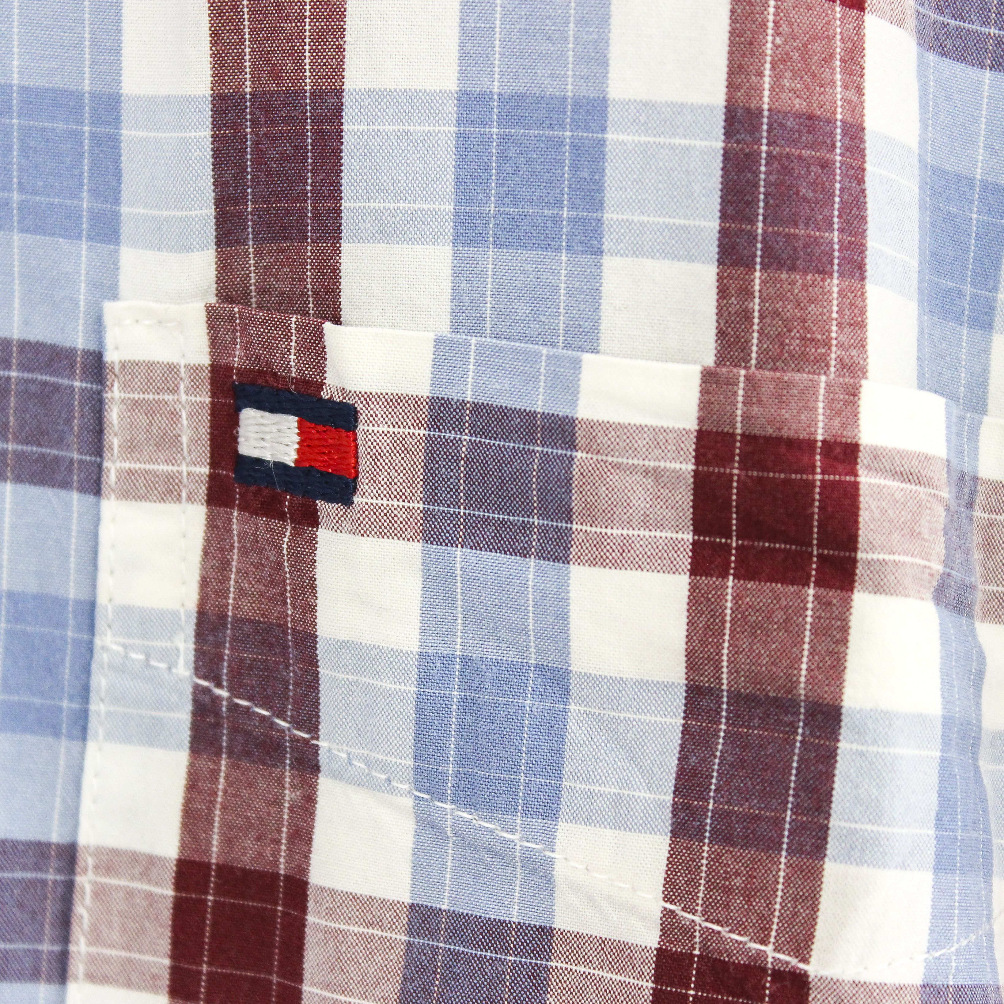 Tommy Hilfiger Casual Shirt Check Plaid Tartan Long Sleeve Formal Top Size US XL / EU 56 / 4 - 3 Thumbnail