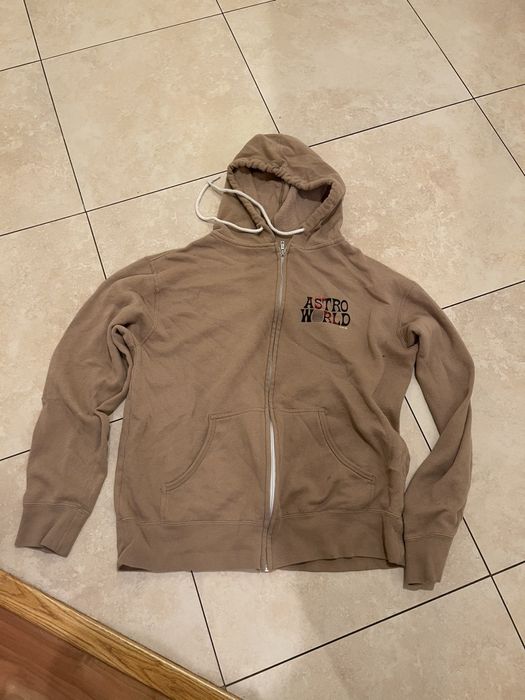 Astroworld on sale hoodie beige