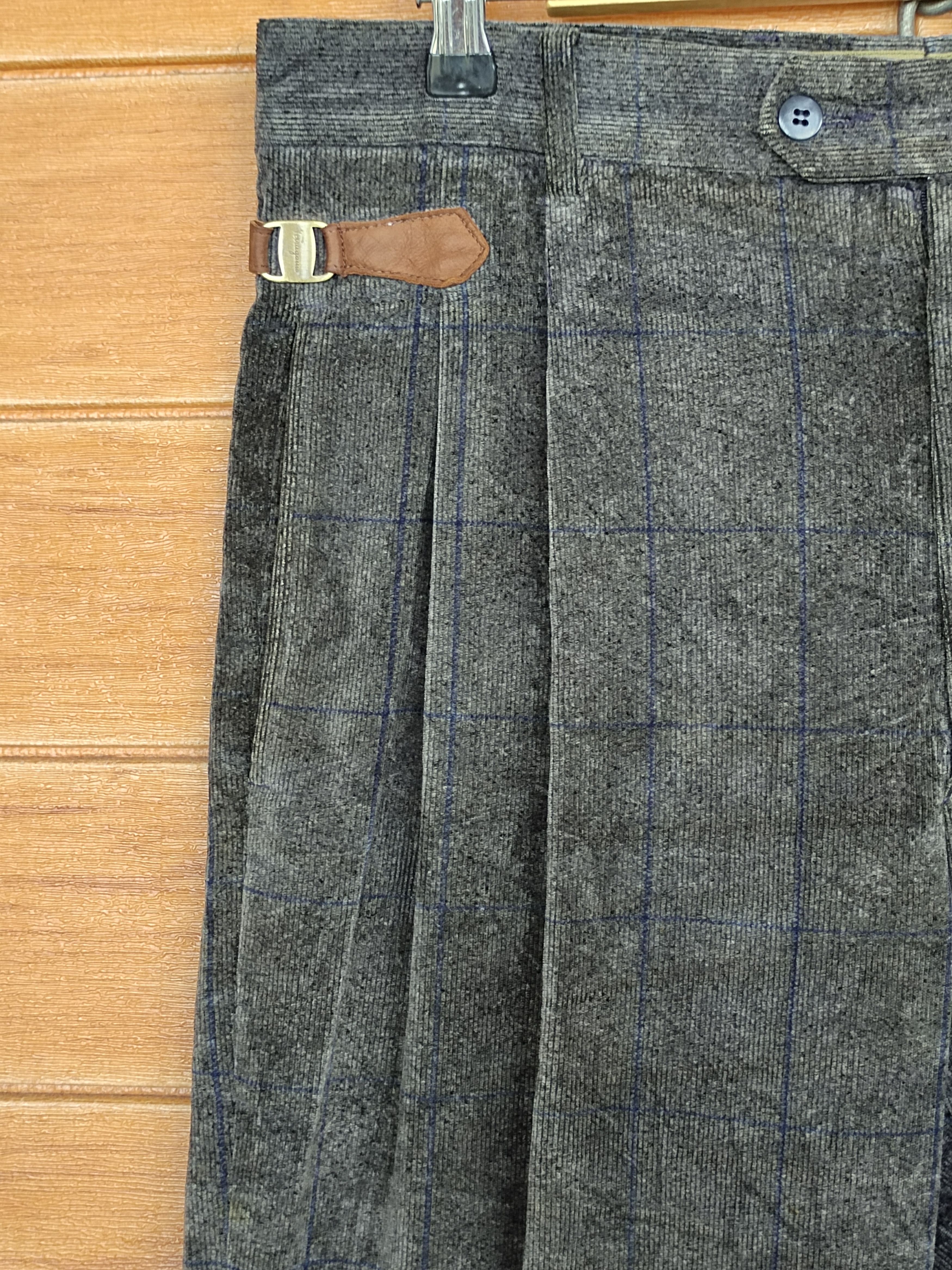 Salvatore Ferragamo Salvatore Ferragamo Checkered Wide Baggy Trouser Pant Size US 33 - 5 Thumbnail