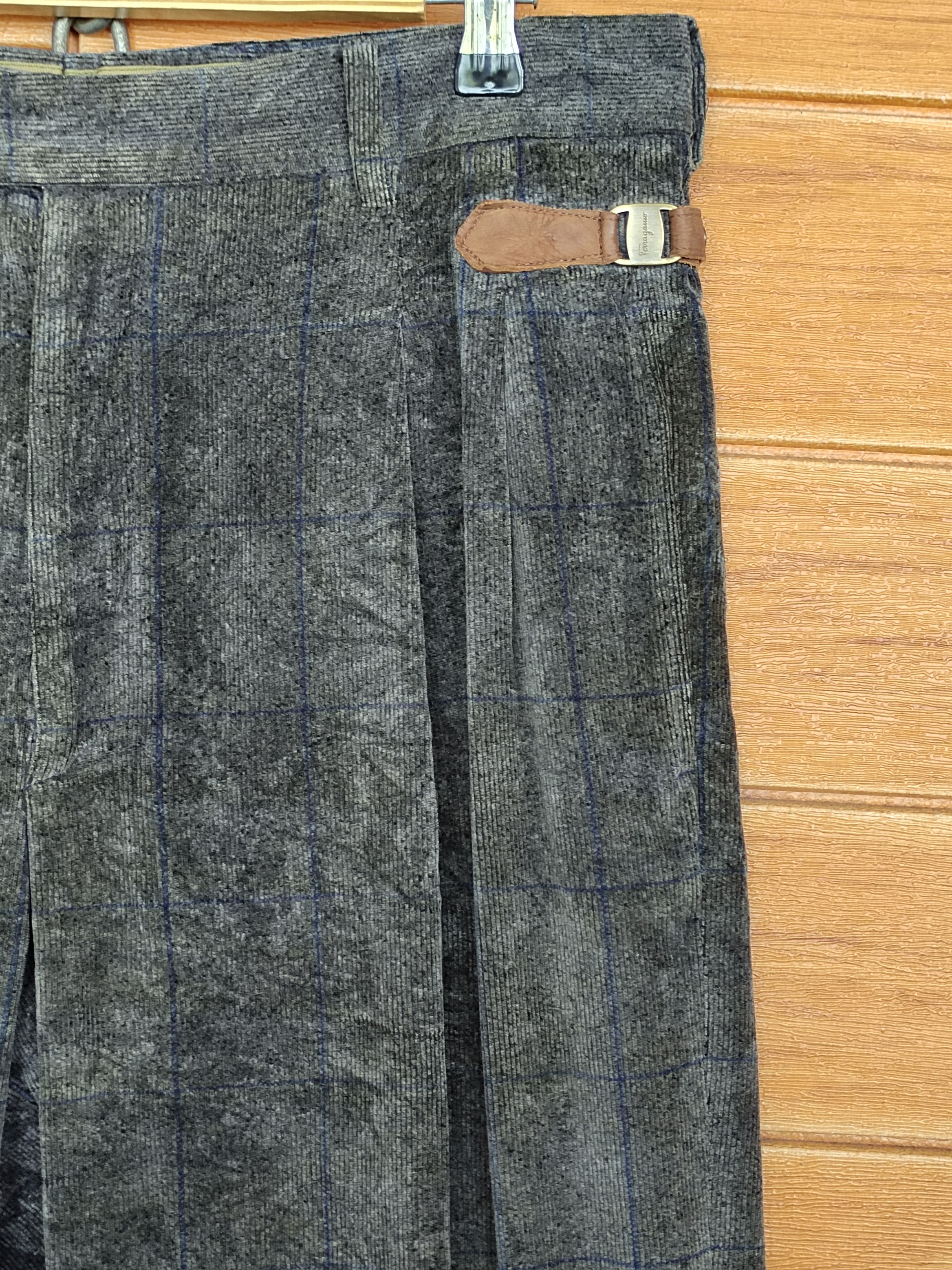 Salvatore Ferragamo Salvatore Ferragamo Checkered Wide Baggy Trouser Pant Size US 33 - 4 Thumbnail
