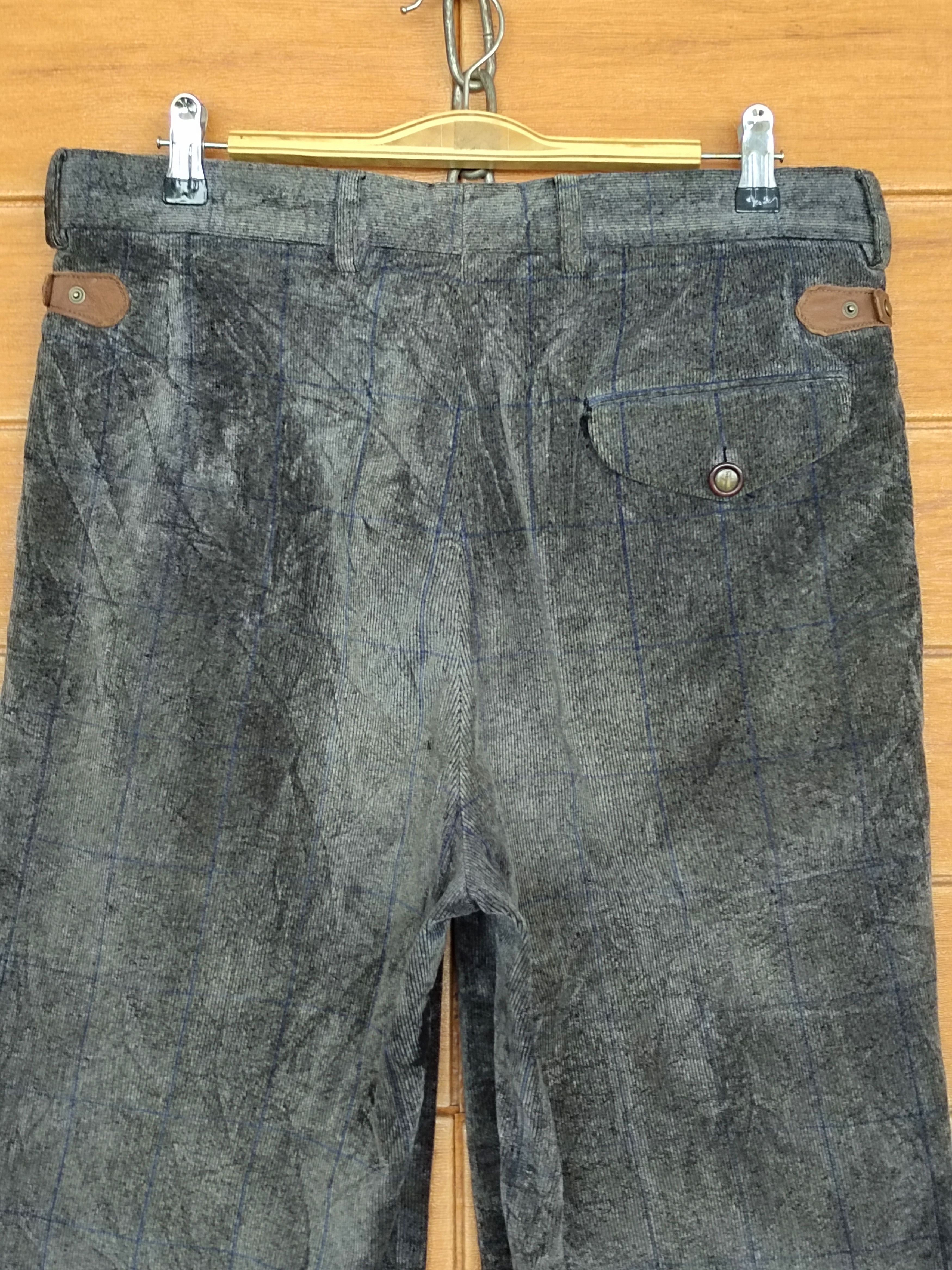 Salvatore Ferragamo Salvatore Ferragamo Checkered Wide Baggy Trouser Pant Size US 33 - 11 Thumbnail