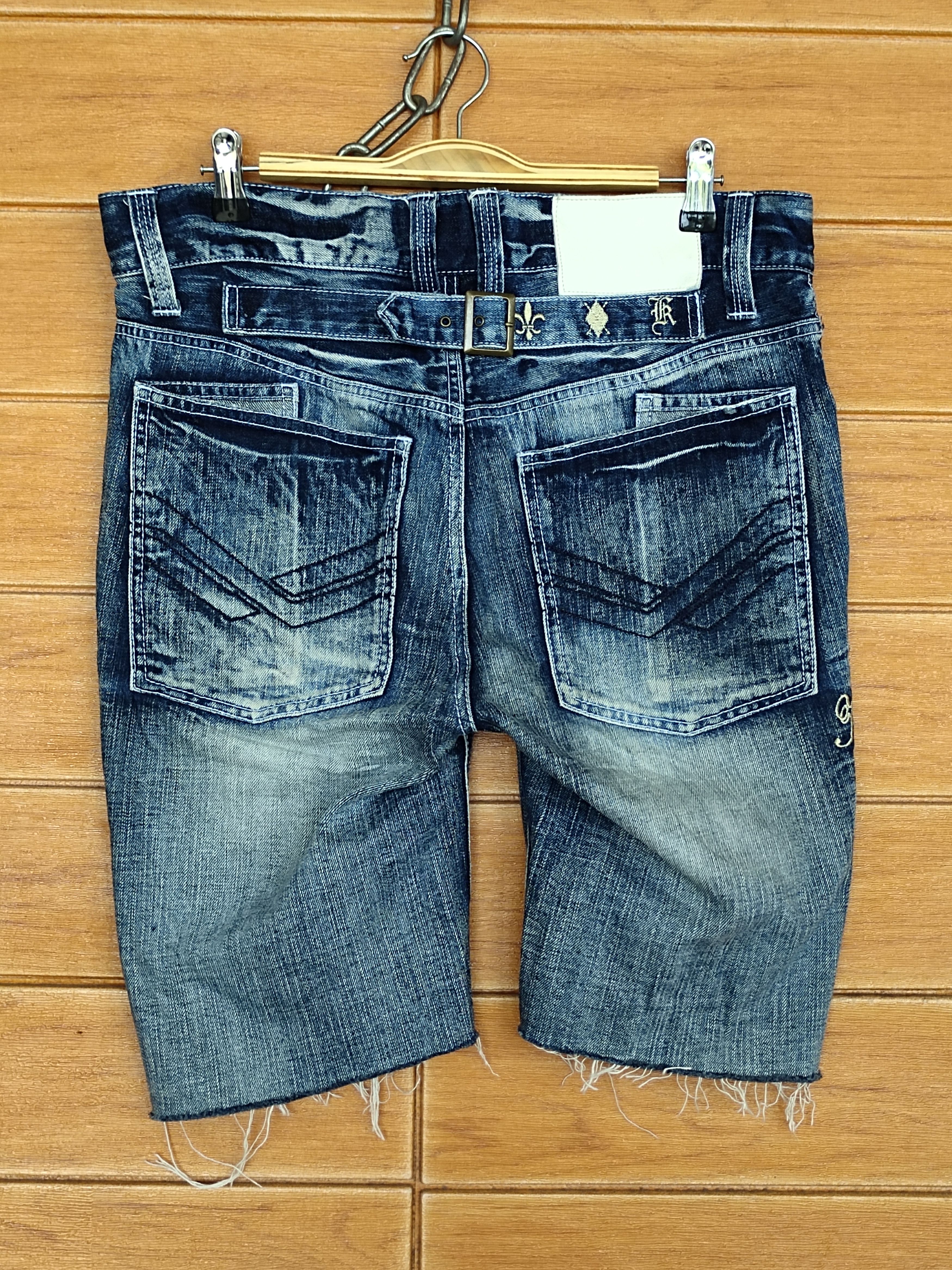 Karl Kani Karl Kani Cut Out Short Denim Jeans Size US 32 / EU 48 - 7 Thumbnail