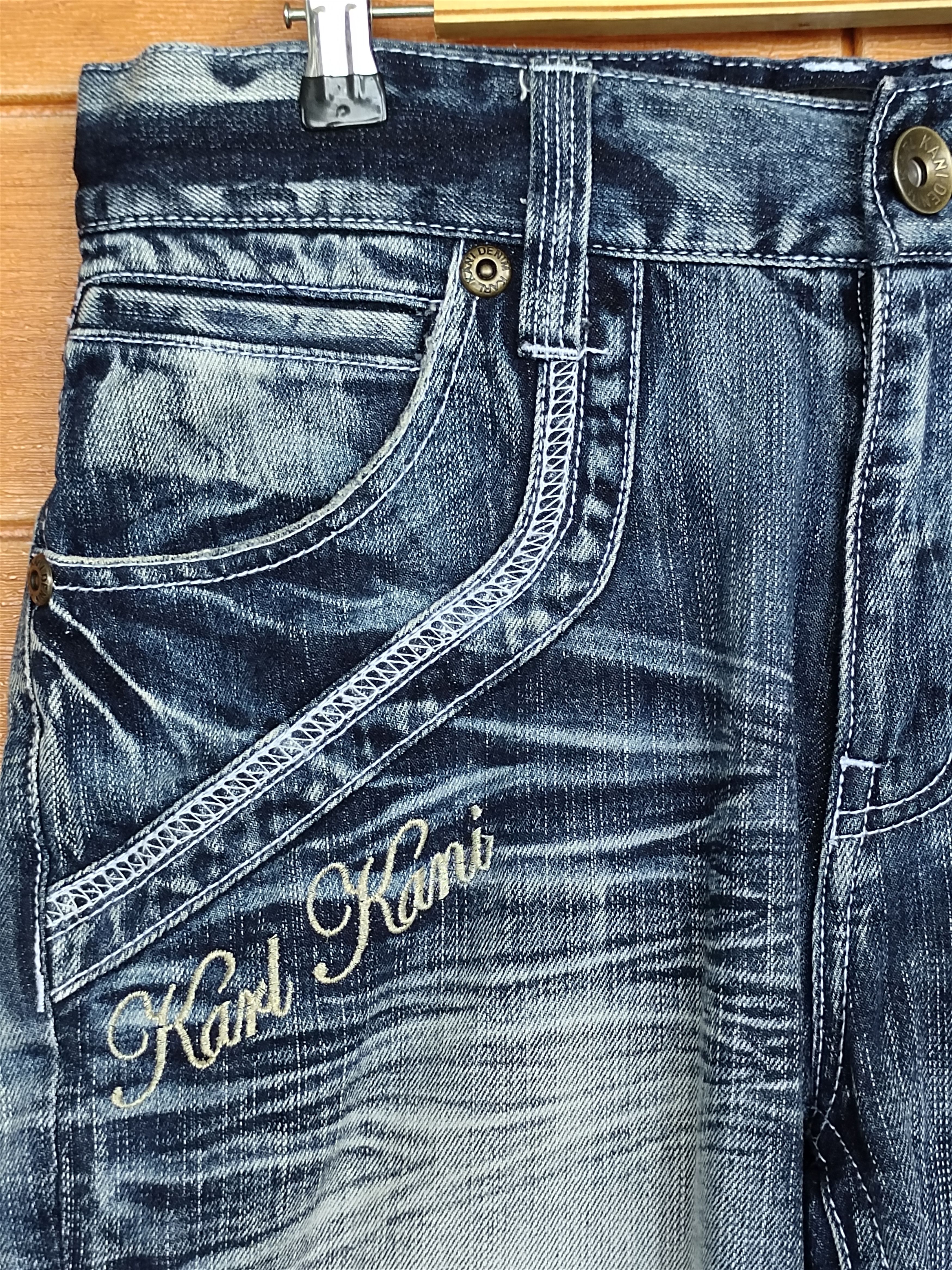 Karl Kani Karl Kani Cut Out Short Denim Jeans Size US 32 / EU 48 - 3 Thumbnail