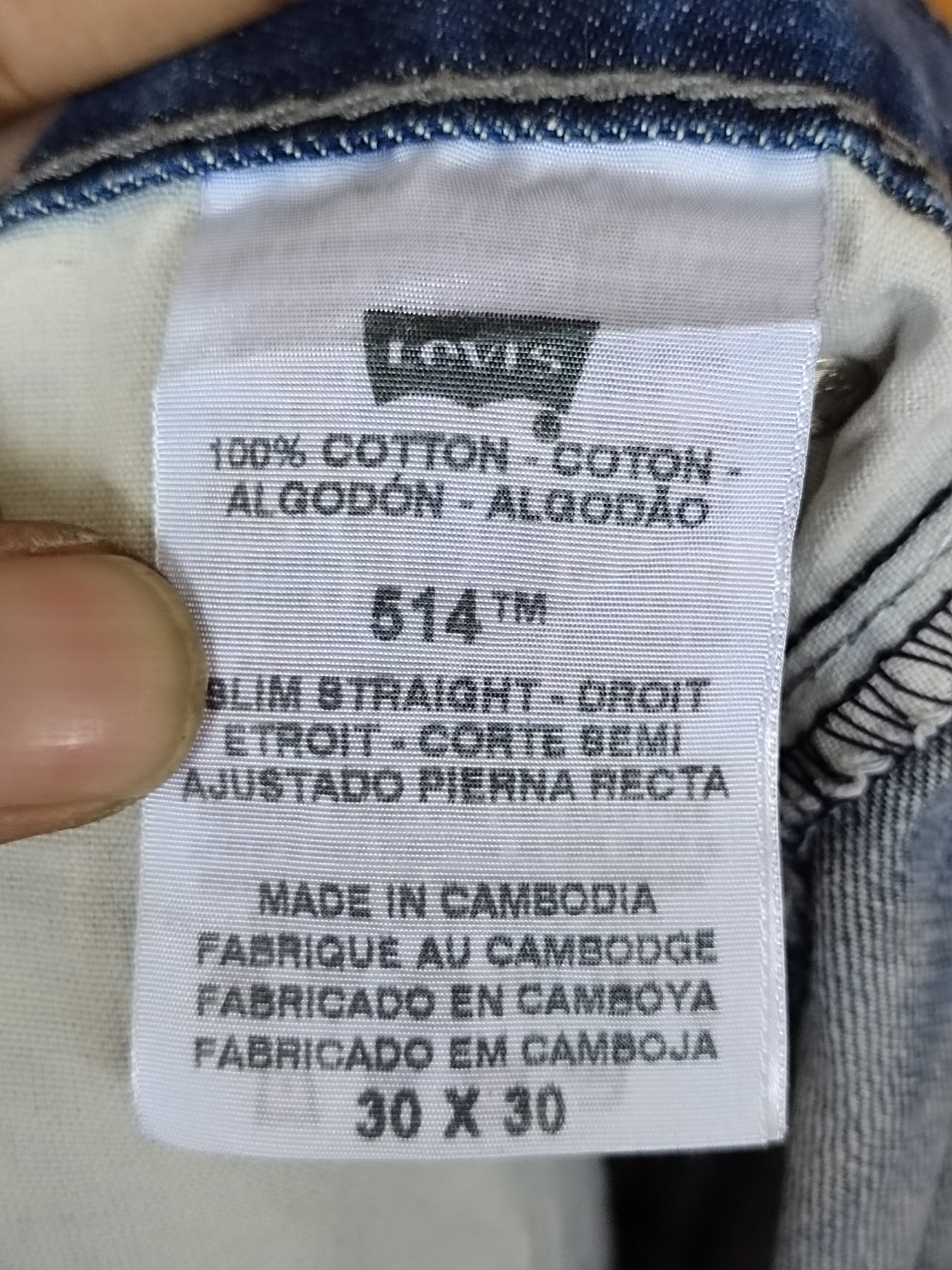 Levi's Vintage Clothing Vintage Levi's 514 Slim Straight Sandwash Denim Jeans Size US 30 / EU 46 - 16 Thumbnail