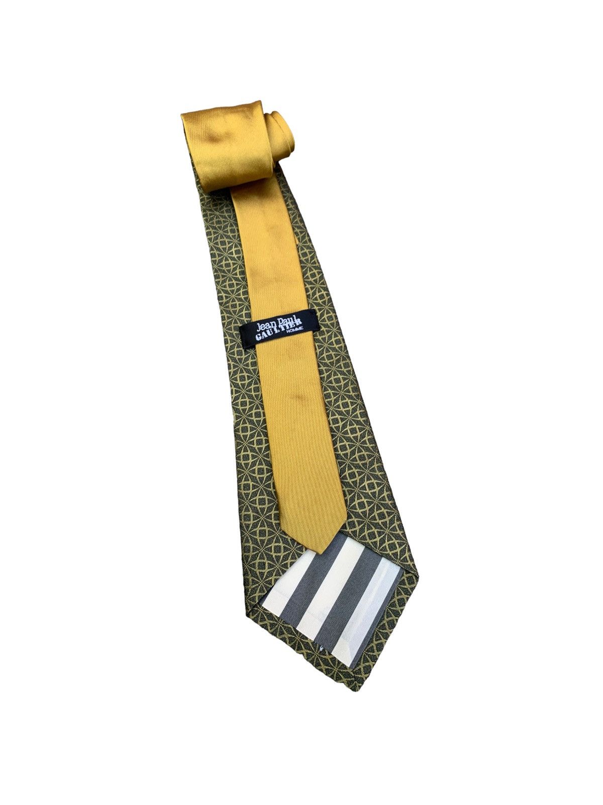 Jean Paul Gaultier VINTAGE JPG SILK TIE 55.5" Size ONE SIZE - 2 Thumbnail