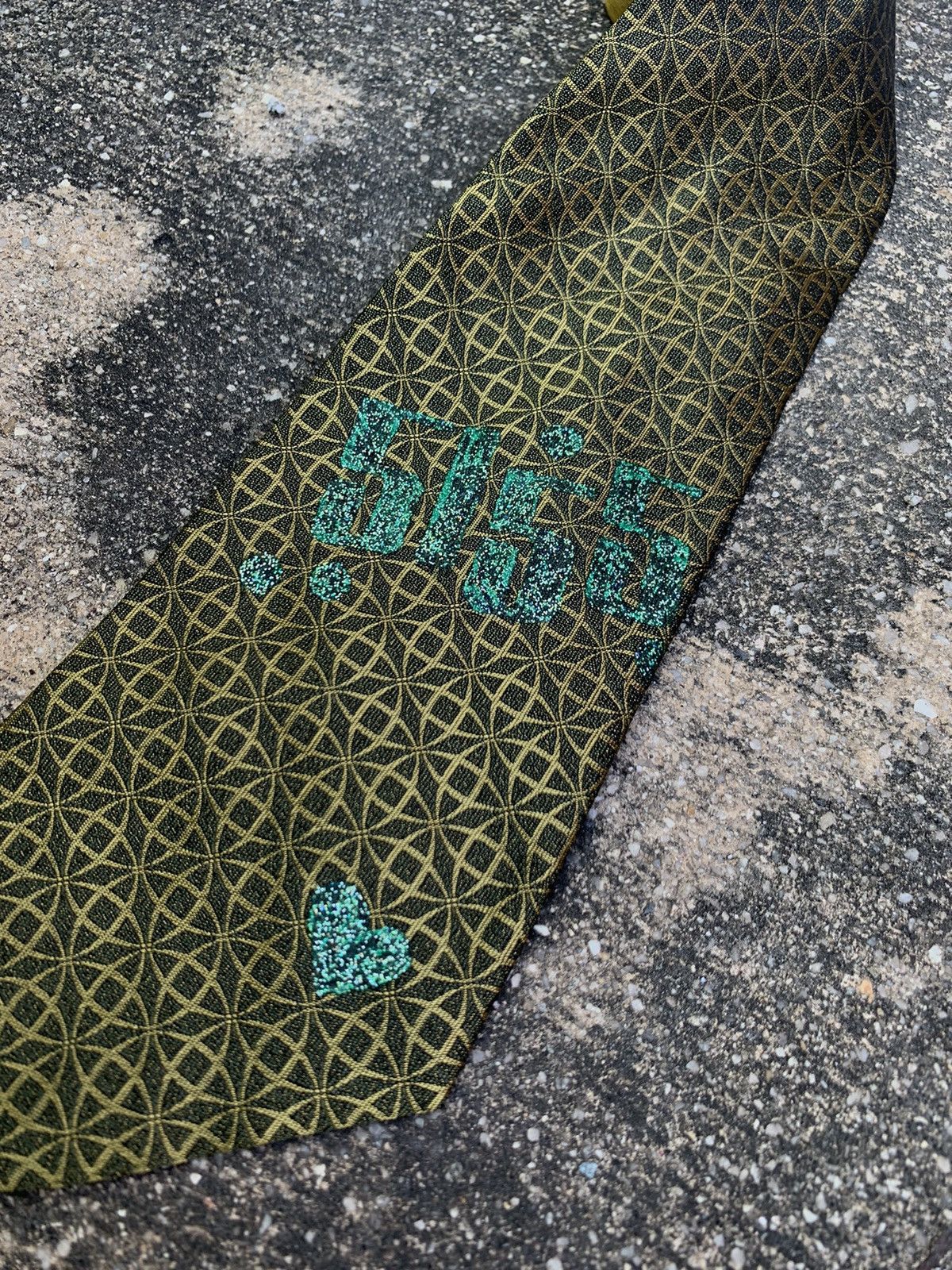 Jean Paul Gaultier VINTAGE JPG SILK TIE 55.5" Size ONE SIZE - 3 Thumbnail