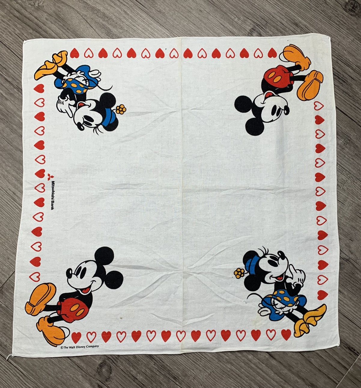 Disney Disney Mickey Handkerchief Neckerchief Bandana Pocket Square Size ONE SIZE - 1 Thumbnail