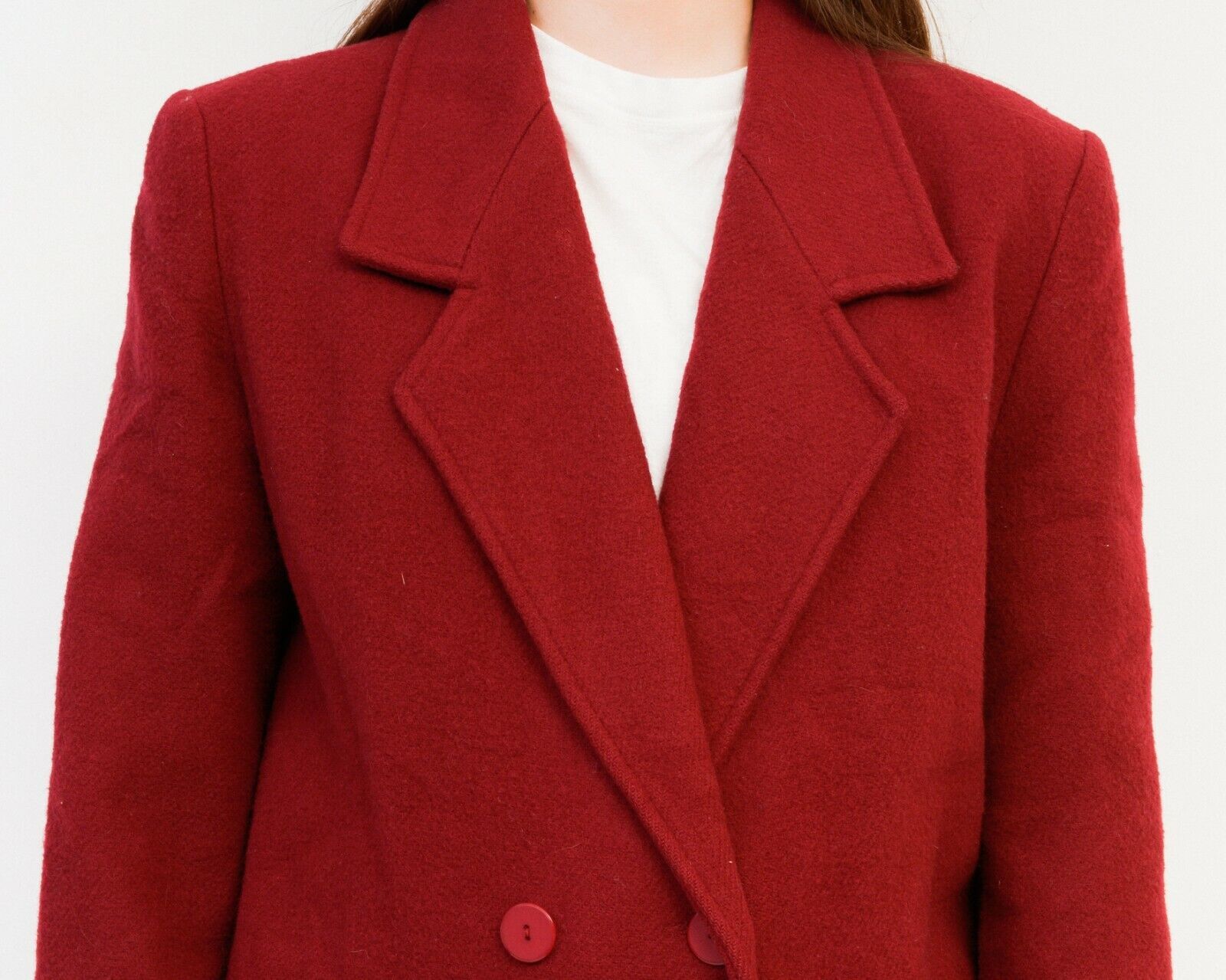 Other × Vintage Women's Wool Blazer Jacket Coat Double Breasted Chic Office Size M / US 6-8 / IT 42-44 - 4 Thumbnail
