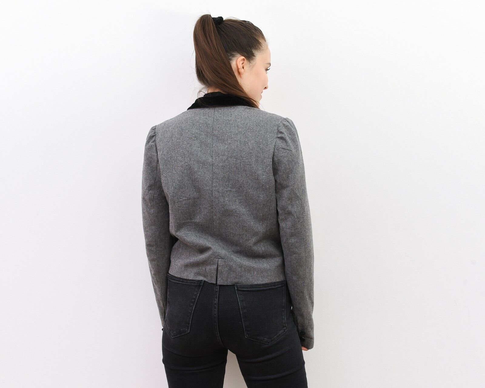 Vintage × Wrangler L Wool Blend Double Breasted Blazer Jacket Work Tailored VTG Size L / US 10 / IT 46 - 7 Thumbnail
