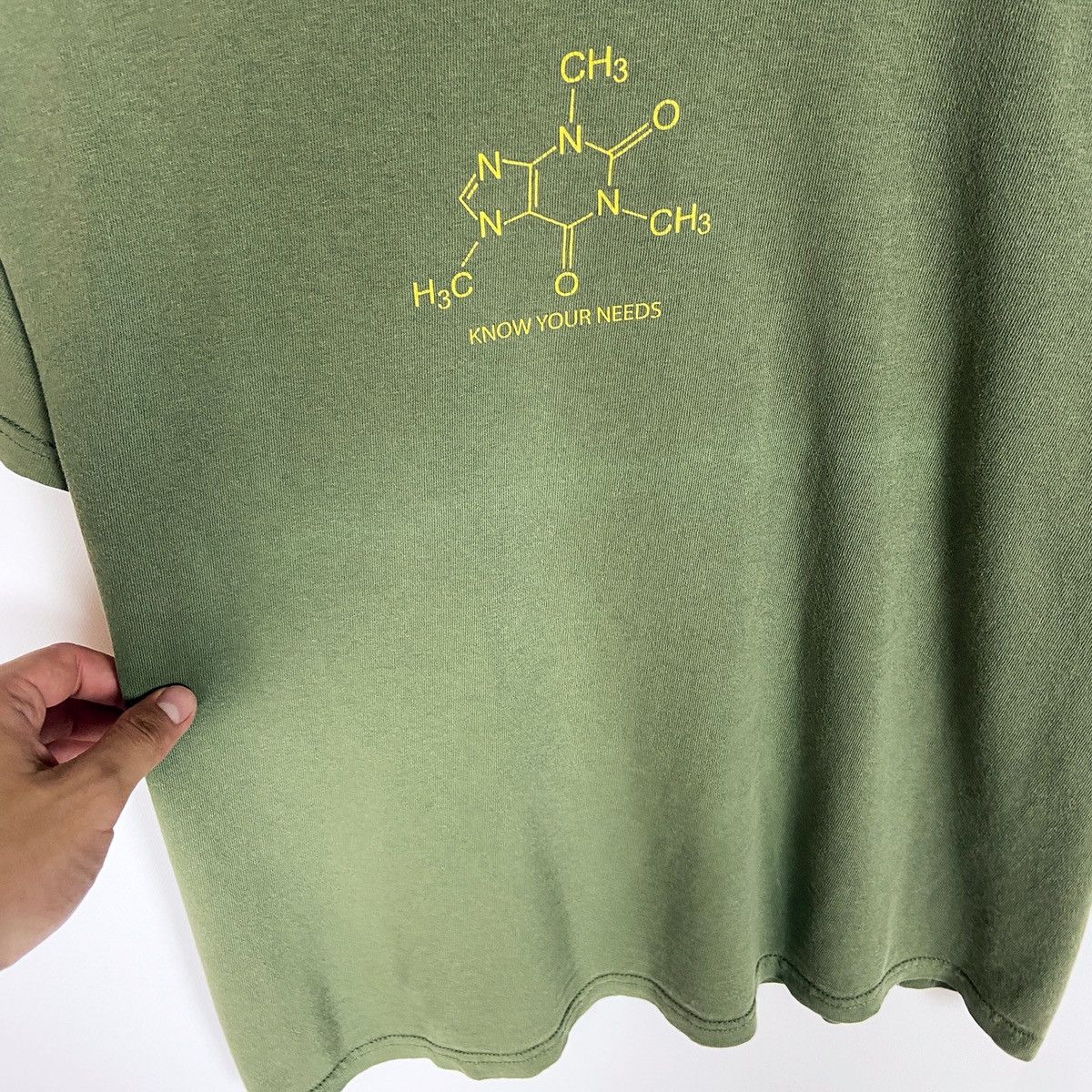 Vintage Vintage 90s Know Your Needs Coffee Chemical formula tee Size US M / EU 48-50 / 2 - 3 Thumbnail