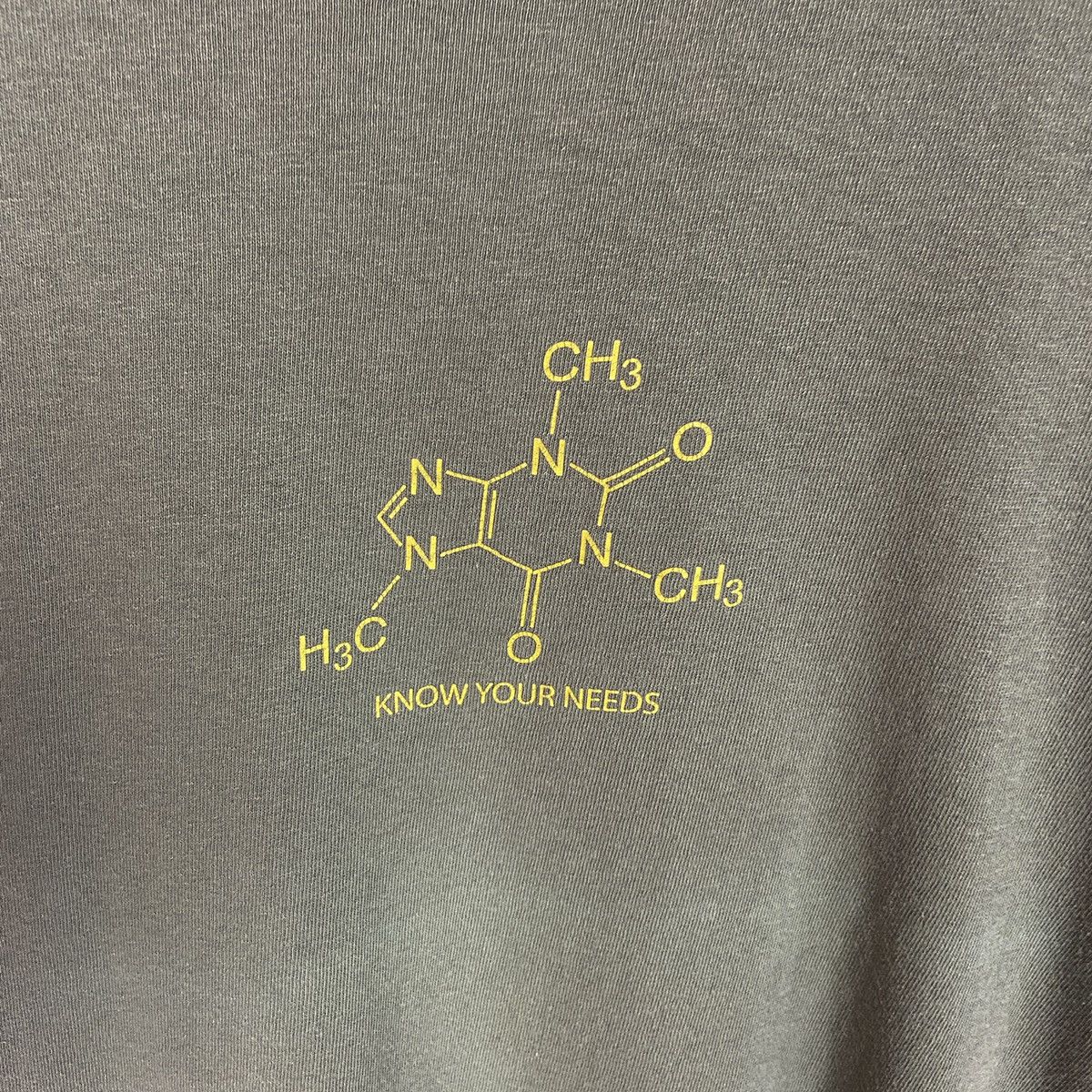 Vintage Vintage 90s Know Your Needs Coffee Chemical formula tee Size US M / EU 48-50 / 2 - 4 Thumbnail
