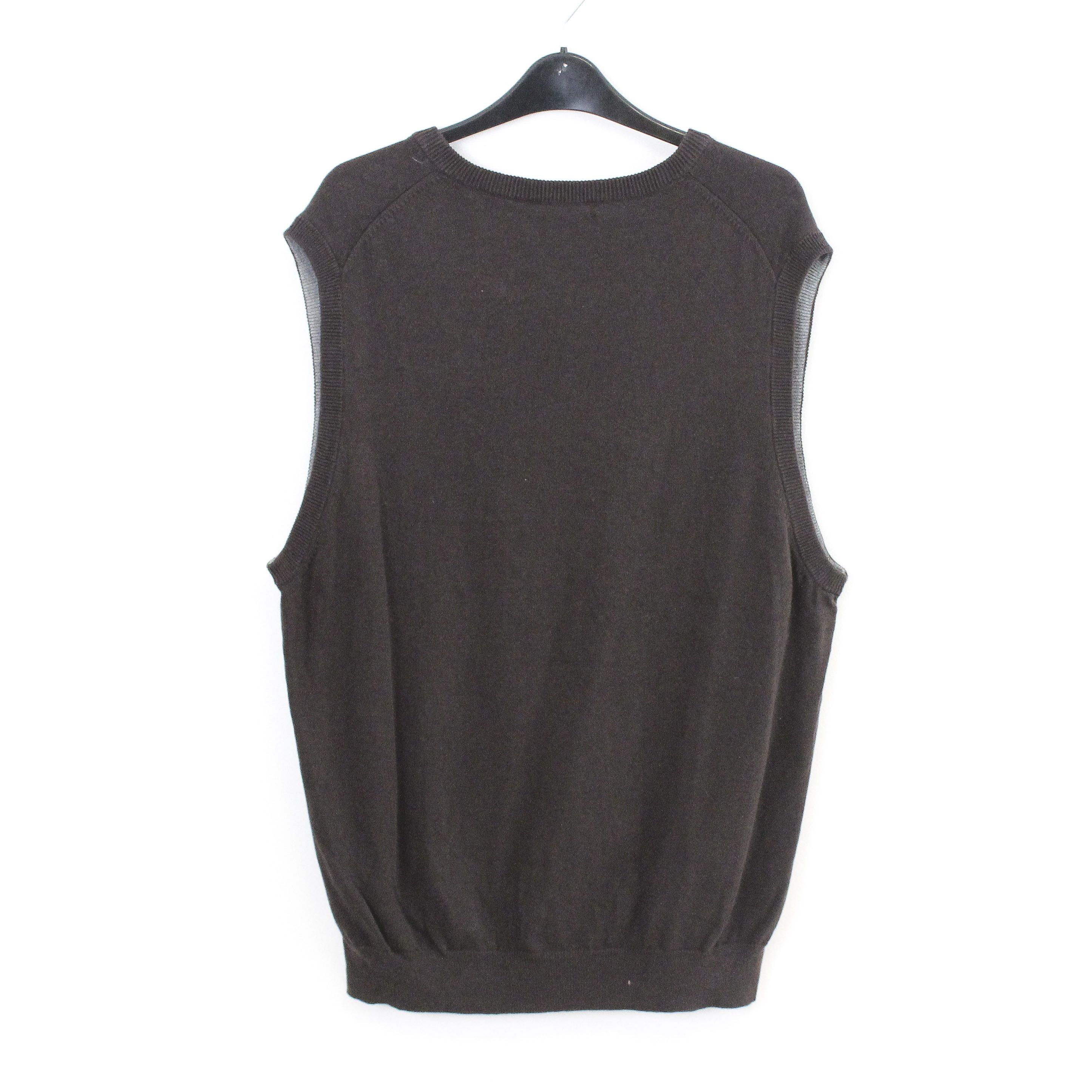RRL Ralph Lauren Sweater Vest Gilet Tank Waistcoat Cotton Knit Brown V-Neck Size US L / EU 52-54 / 3 - 4 Thumbnail