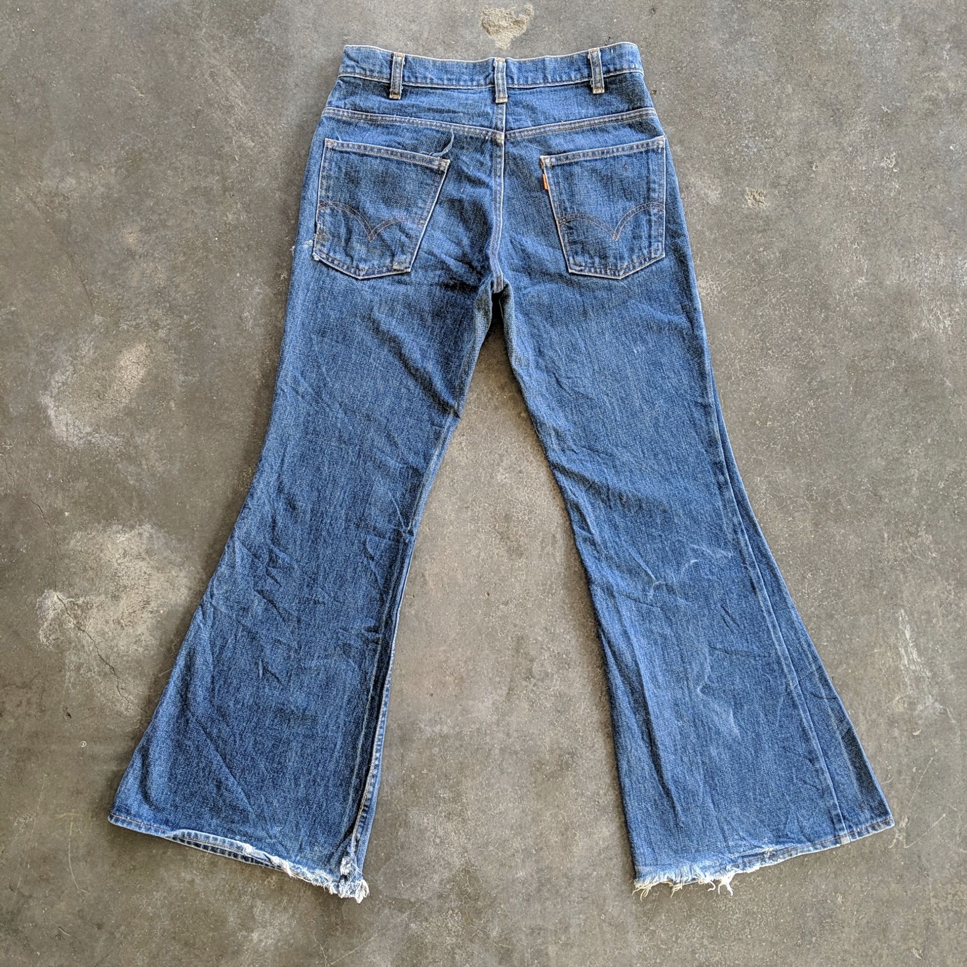 Levi's Vintage Levi’s 70s Single Digit Faded FLARE Jeans Denim Pant Size US 32 / EU 48 - 1 Thumbnail
