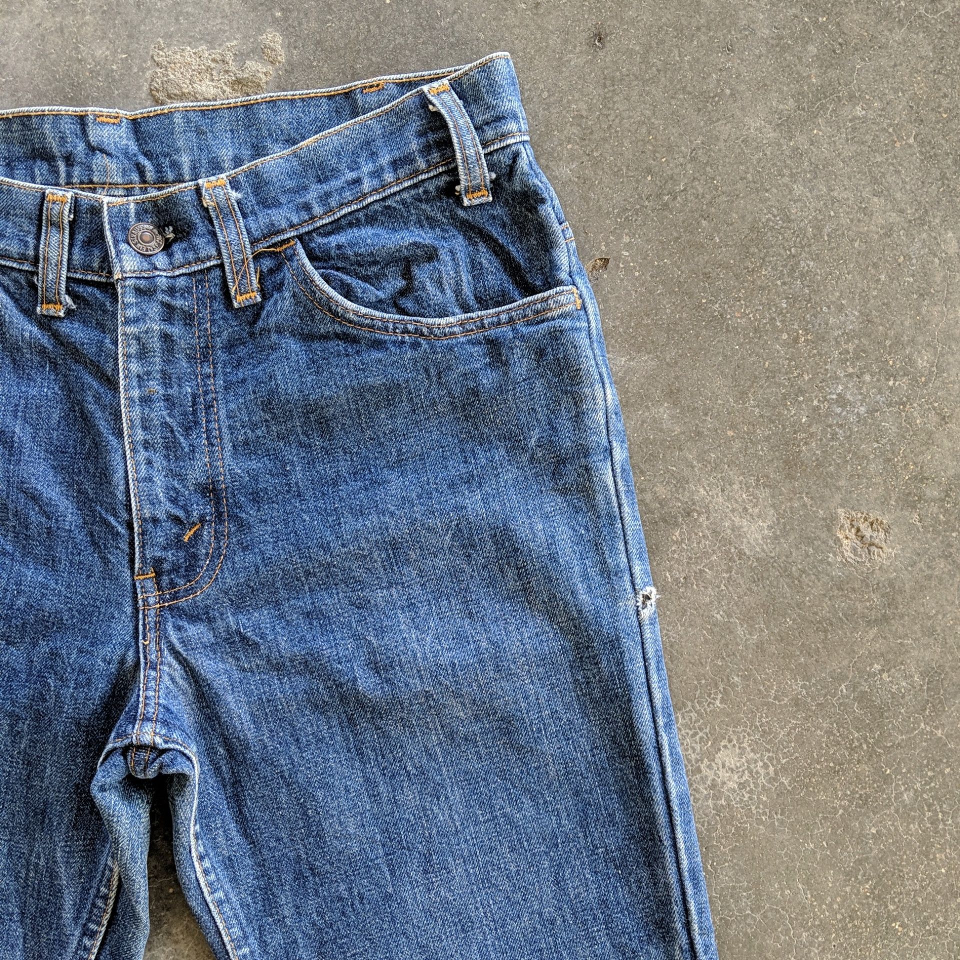 Levi's Vintage Levi’s 70s Single Digit Faded FLARE Jeans Denim Pant Size US 32 / EU 48 - 5 Thumbnail