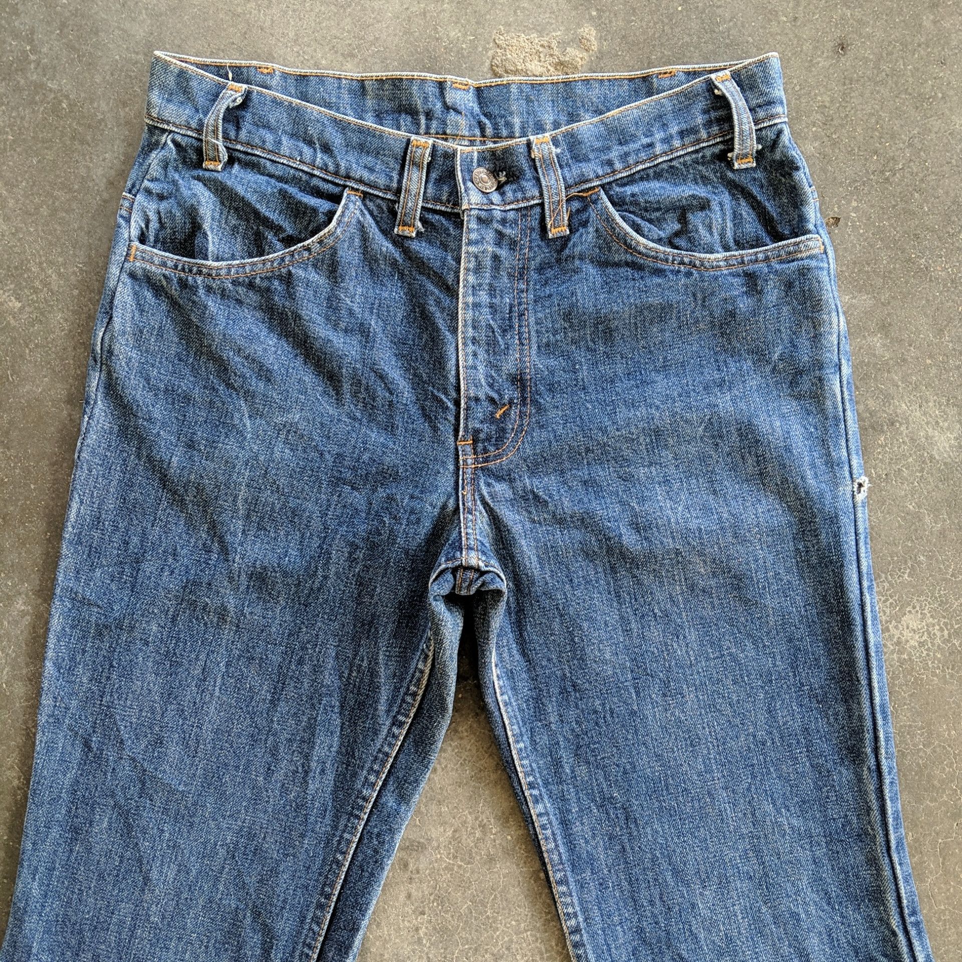 Levi's Vintage Levi’s 70s Single Digit Faded FLARE Jeans Denim Pant Size US 32 / EU 48 - 3 Thumbnail