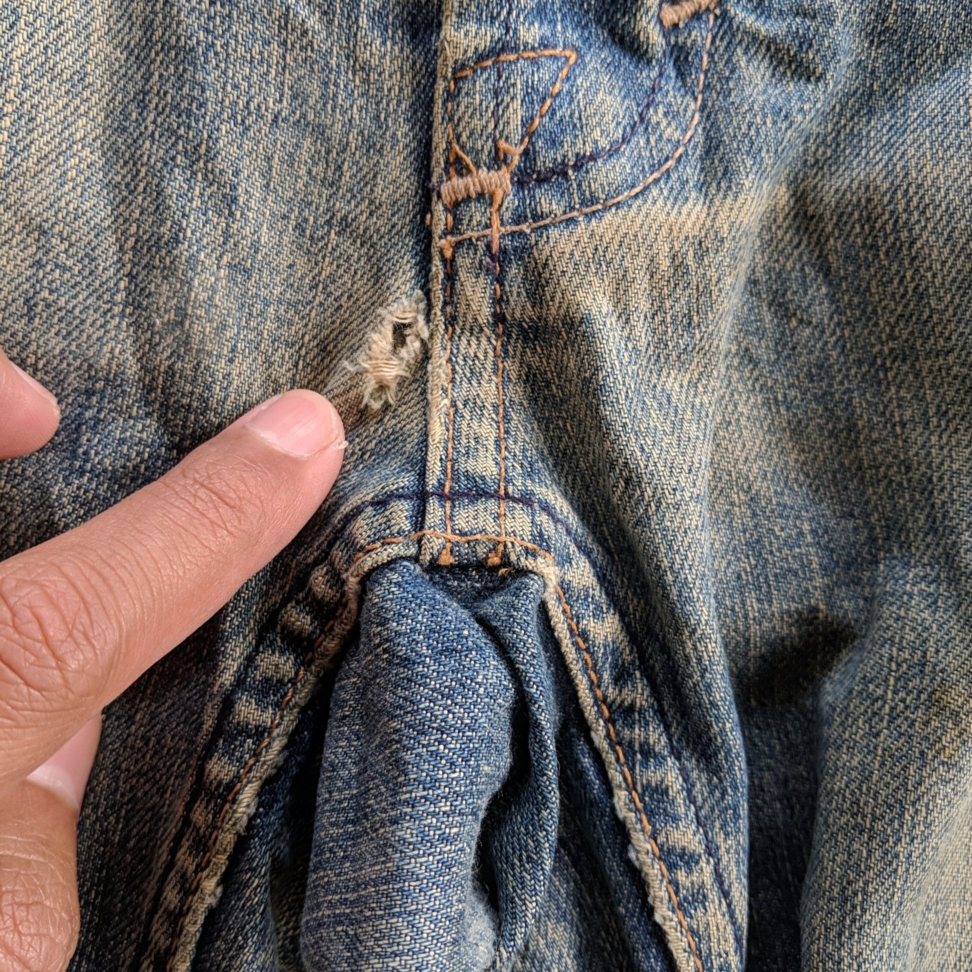 Vintage Vintage Volcom Liberated Rusty Distressed Denim Jeans Pants Size US 32 / EU 48 - 7 Thumbnail
