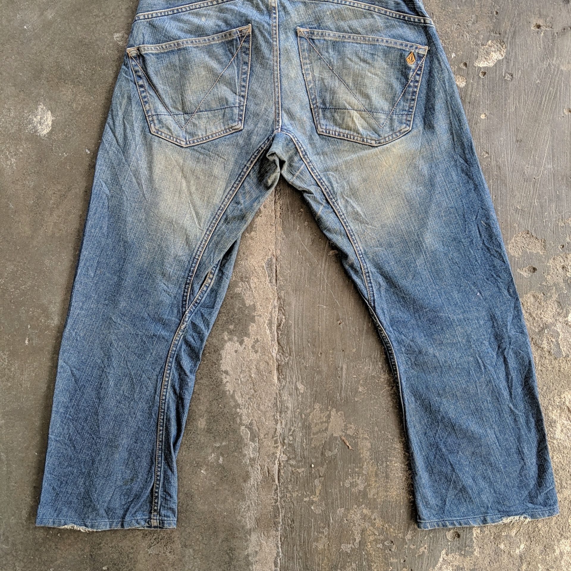 Vintage Vintage Volcom Liberated Rusty Distressed Denim Jeans Pants Size US 32 / EU 48 - 12 Thumbnail