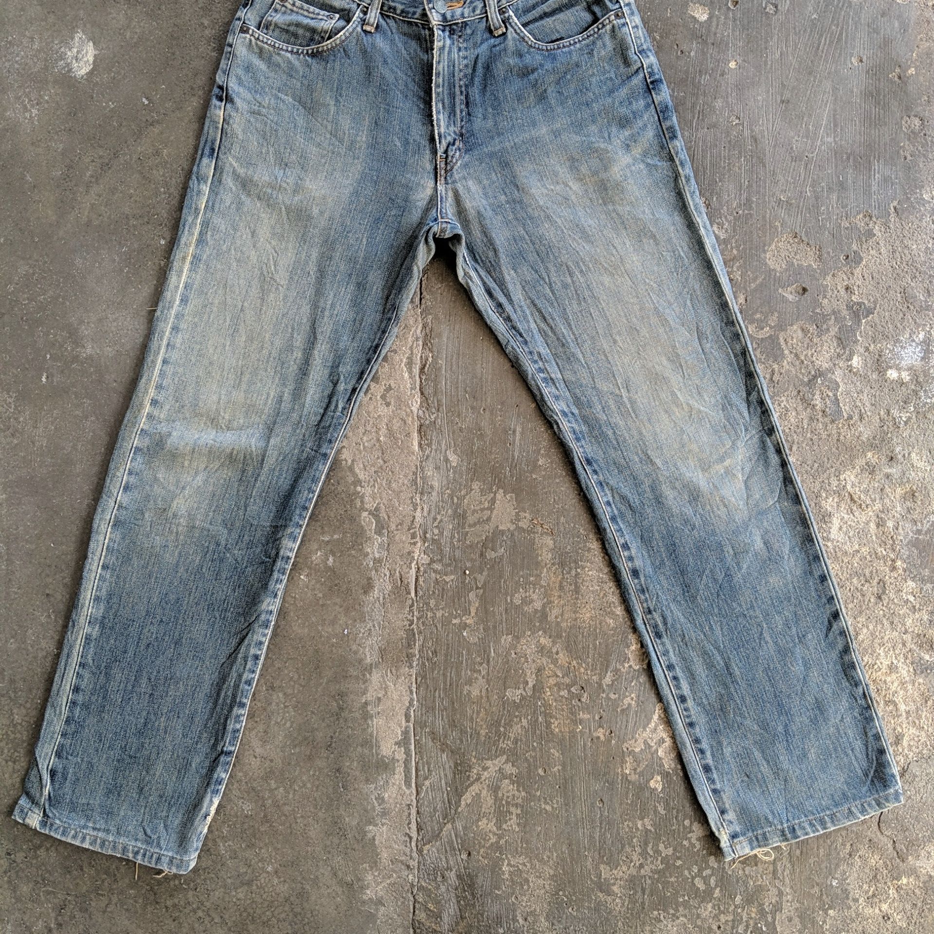 Japanese Brand W31🔥 Vintage Edwin Faded Distressed Denim Jeans Pants Size US 31 - 4 Thumbnail