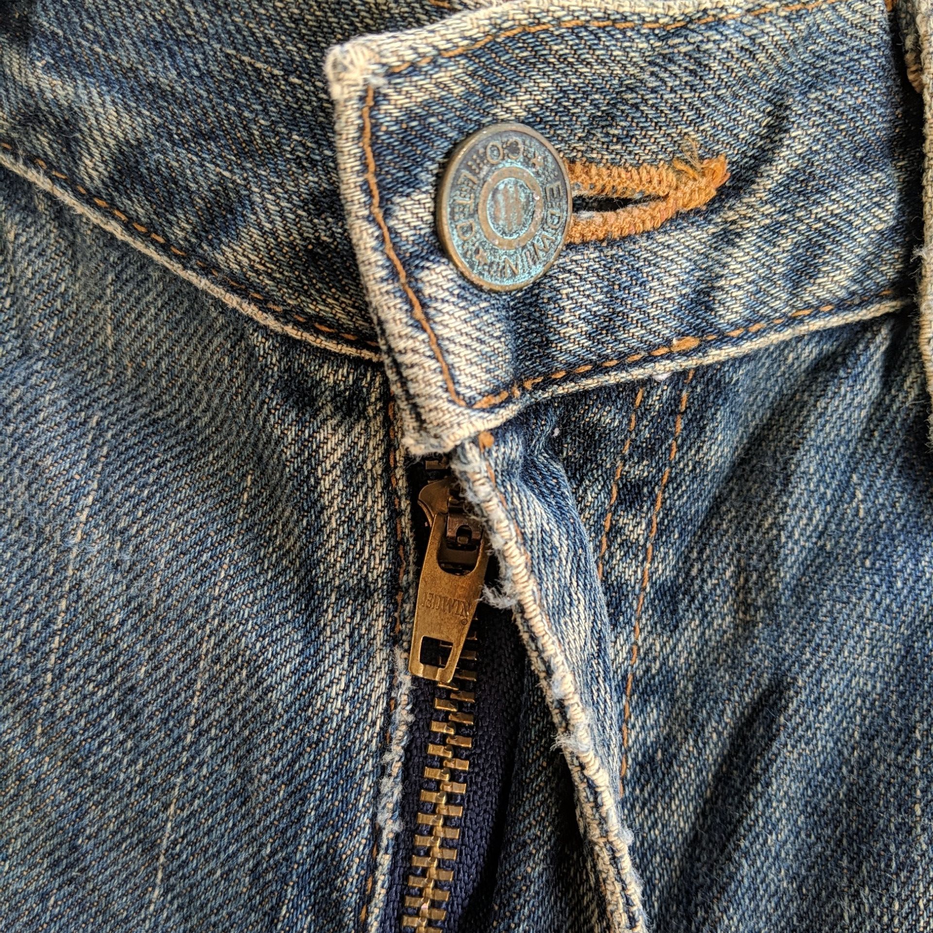 Japanese Brand W31🔥 Vintage Edwin Faded Distressed Denim Jeans Pants Size US 31 - 5 Thumbnail