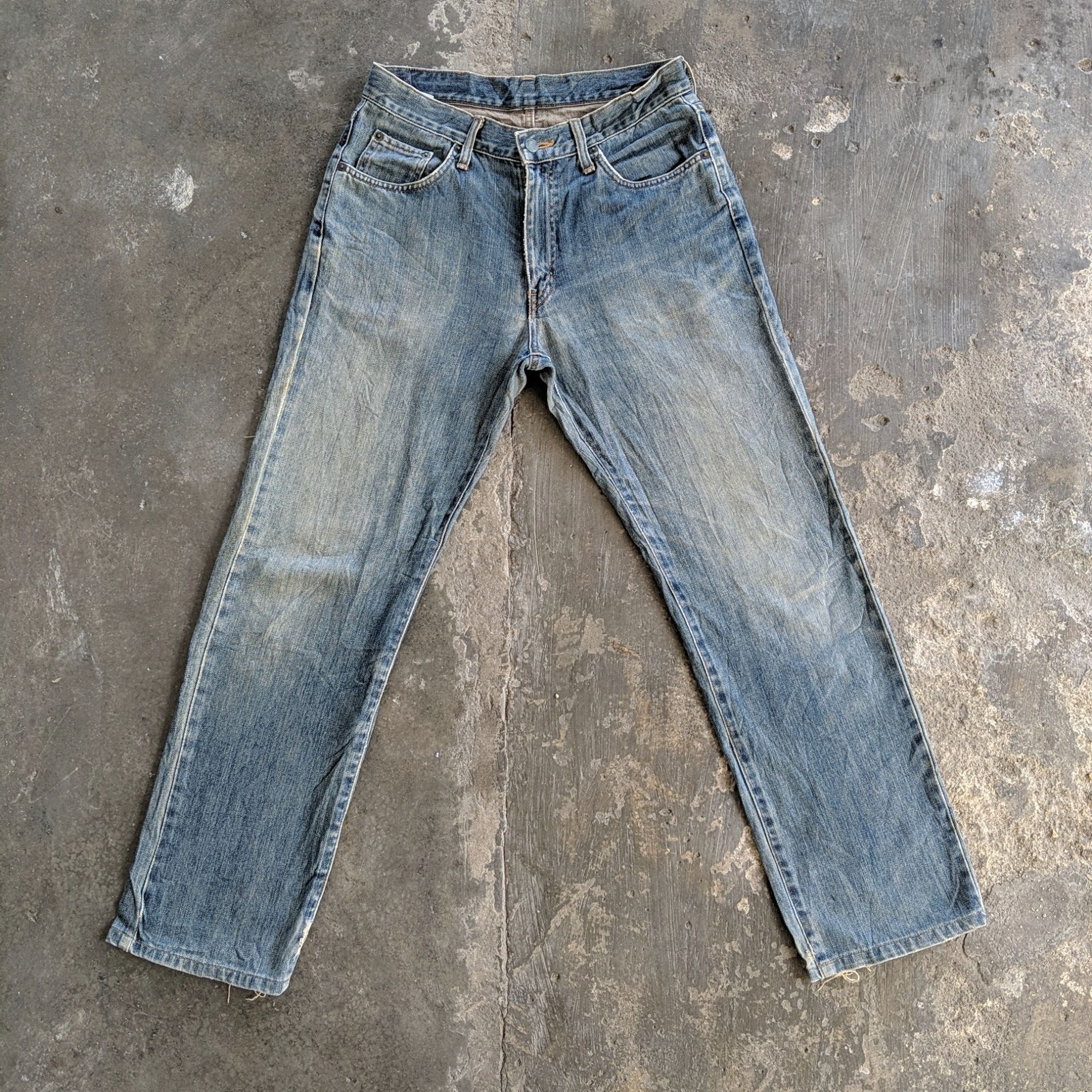 Japanese Brand W31🔥 Vintage Edwin Faded Distressed Denim Jeans Pants Size US 31 - 1 Thumbnail