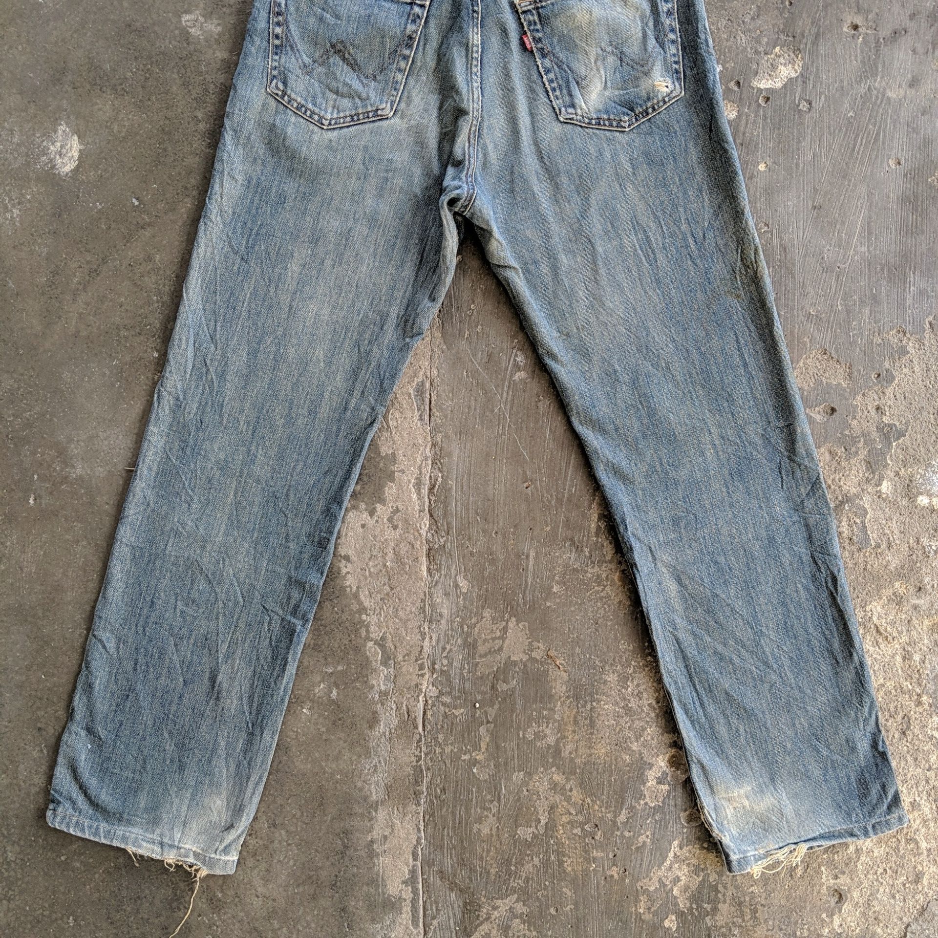 Japanese Brand W31🔥 Vintage Edwin Faded Distressed Denim Jeans Pants Size US 31 - 14 Thumbnail
