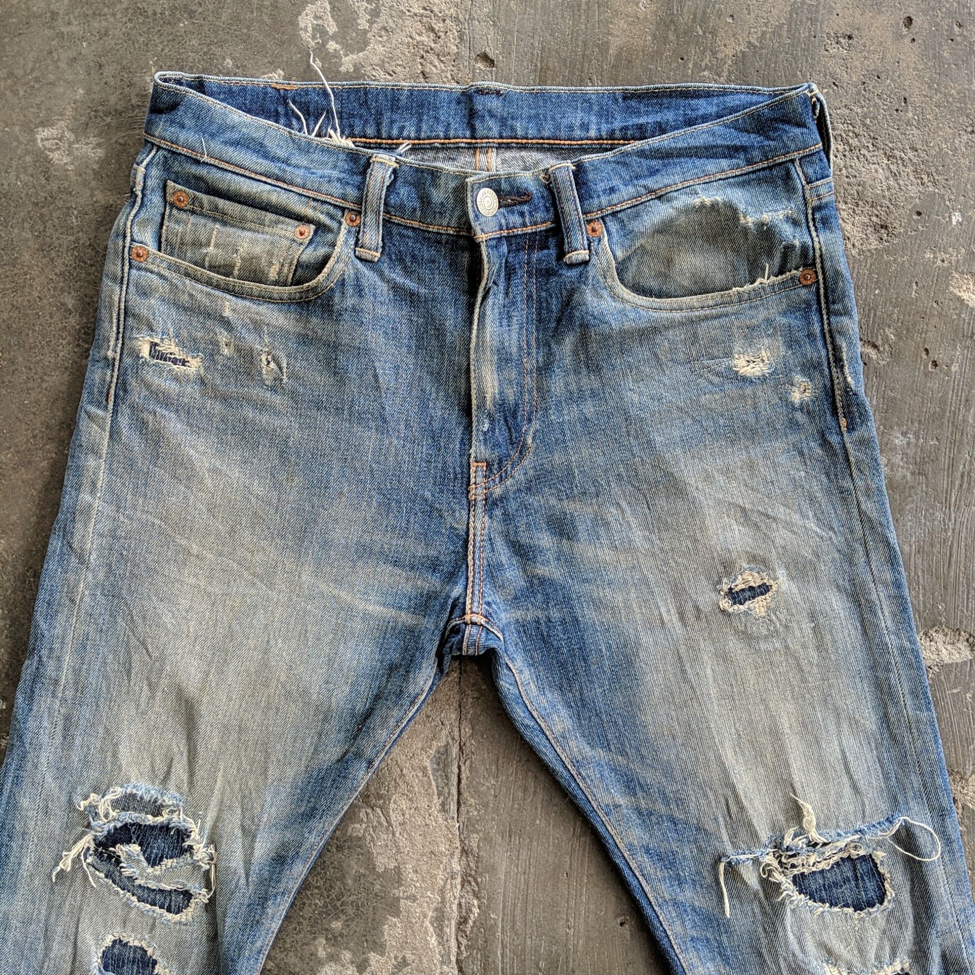 Levi's W32 Vintage Levi's 510 Distressed Faded Denim Jeans Pants Size US 32 / EU 48 - 2 Thumbnail