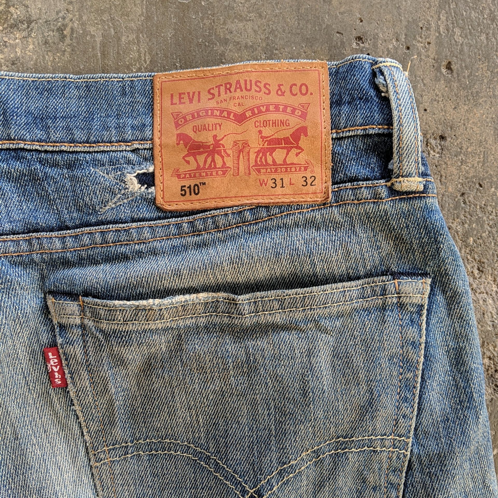 Levi's W32 Vintage Levi's 510 Distressed Faded Denim Jeans Pants Size US 32 / EU 48 - 10 Thumbnail