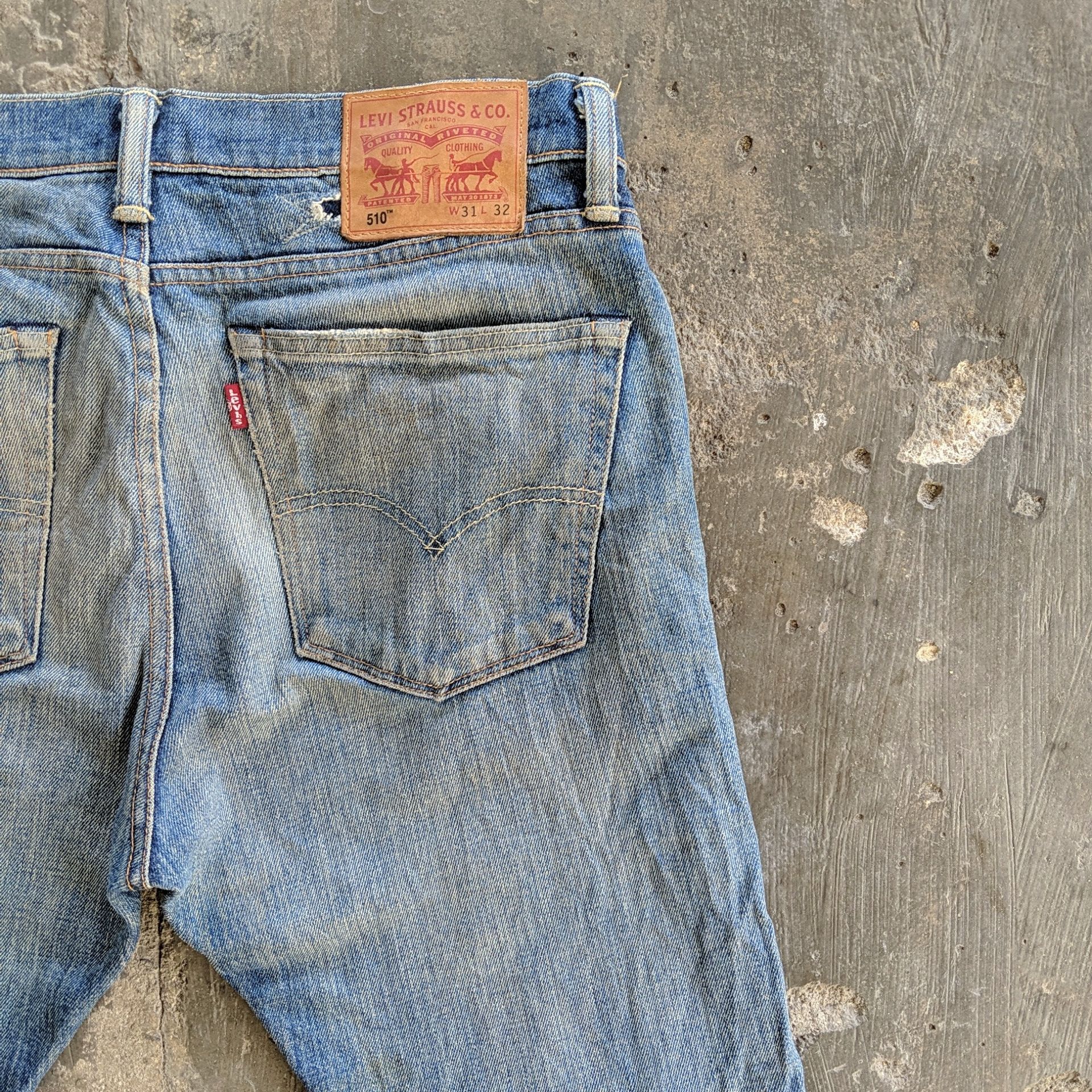 Levi's W32 Vintage Levi's 510 Distressed Faded Denim Jeans Pants Size US 32 / EU 48 - 8 Thumbnail