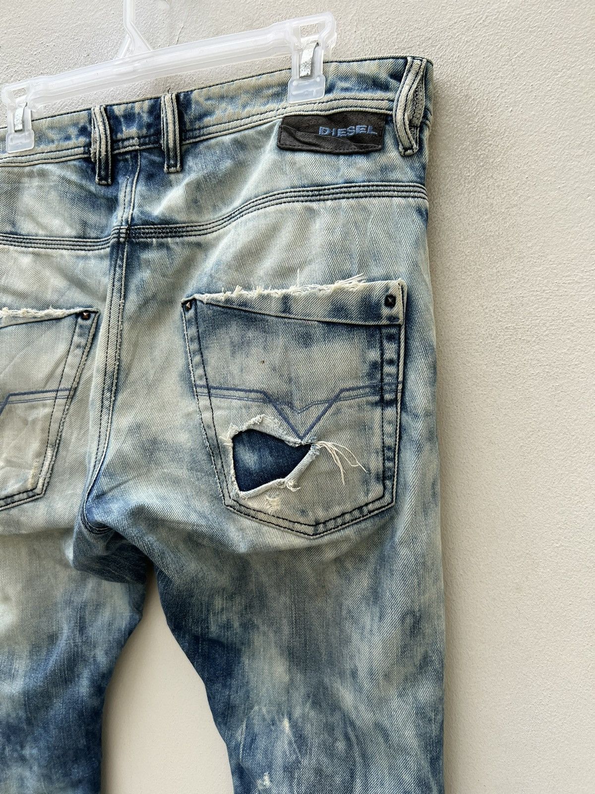 Diesel Trashed Diesel Ripped Denim Faded Jeans Size US 32 / EU 48 - 20 Thumbnail