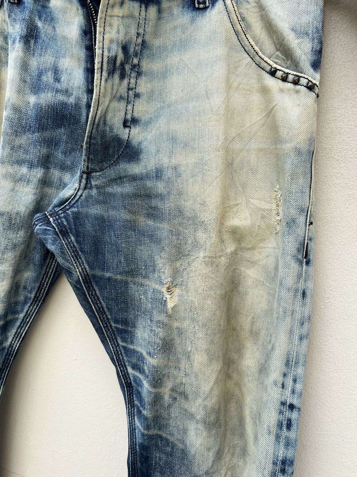 Diesel Trashed Diesel Ripped Denim Faded Jeans Size US 32 / EU 48 - 11 Thumbnail