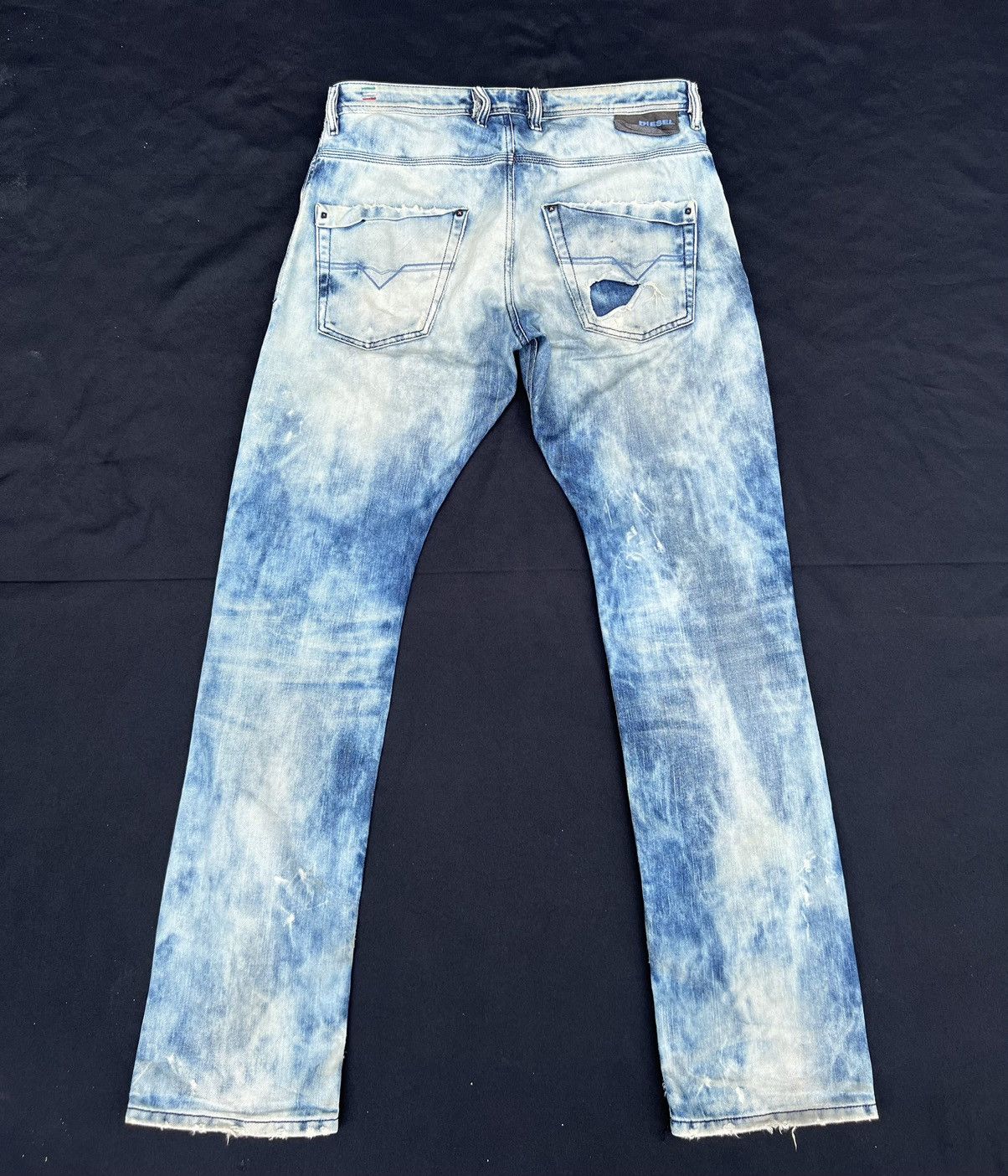 Diesel Trashed Diesel Ripped Denim Faded Jeans Size US 32 / EU 48 - 5 Thumbnail
