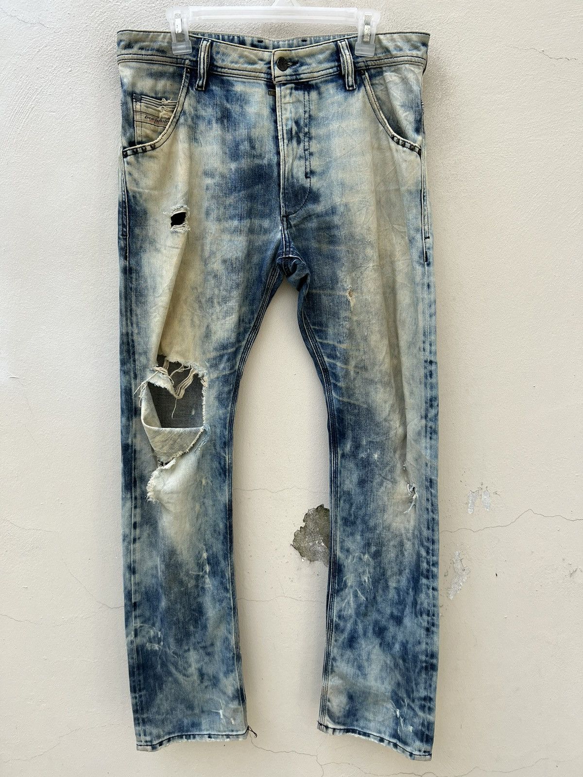 Diesel Trashed Diesel Ripped Denim Faded Jeans Size US 32 / EU 48 - 6 Thumbnail