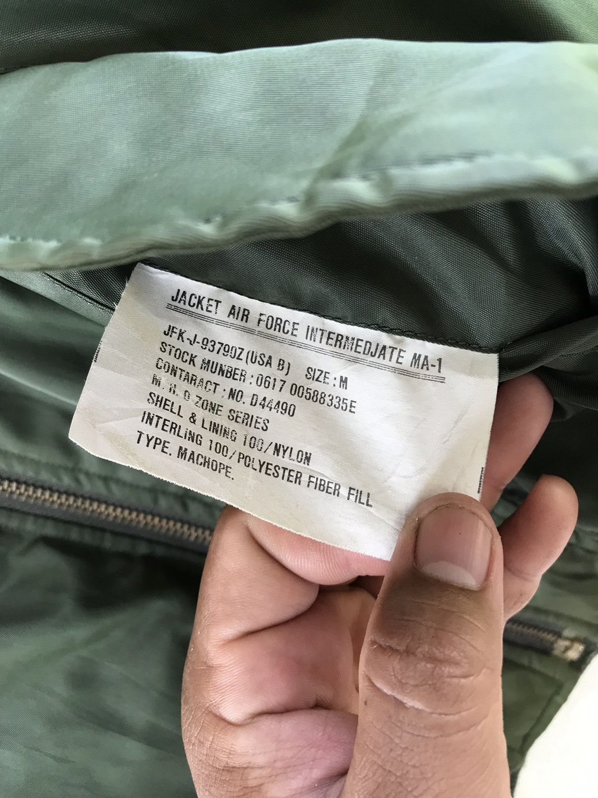 Japanese Brand MA 1 BOMBER FLIGHT SUN FADED JACKET Size US L / EU 52-54 / 3 - 9 Thumbnail