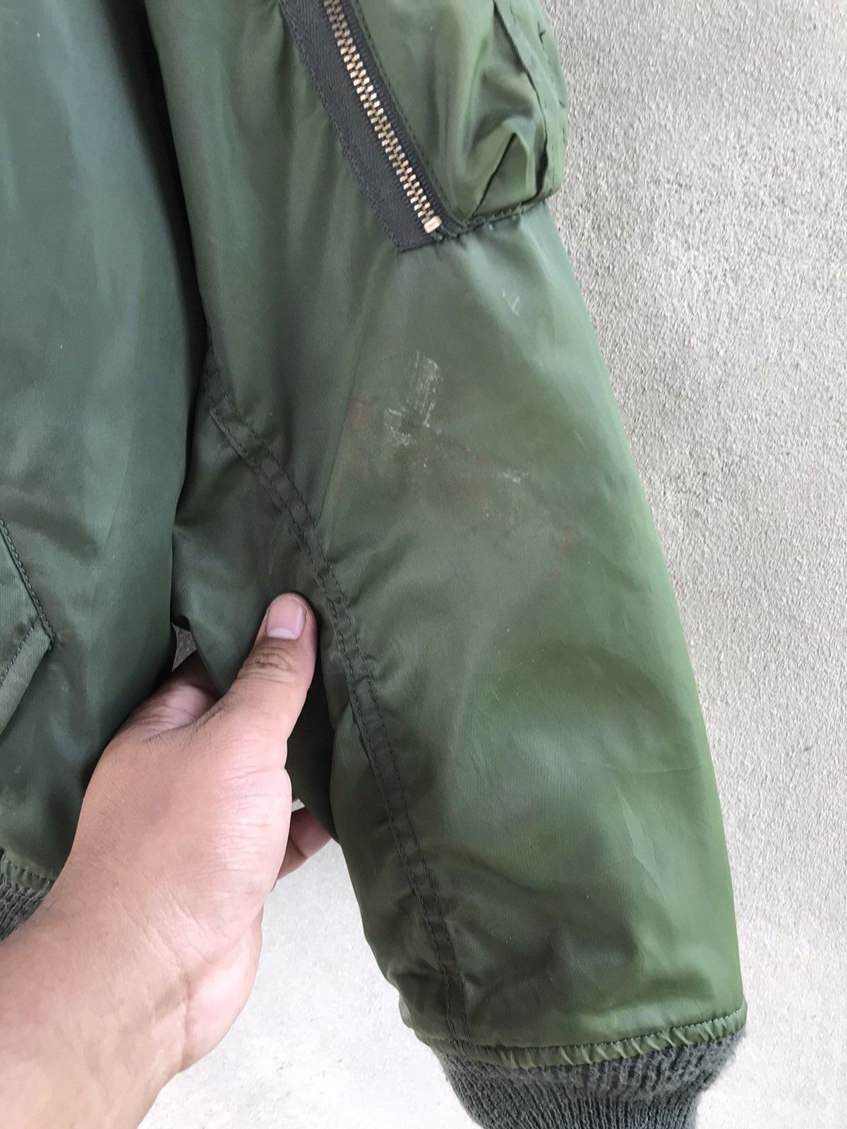 Japanese Brand MA 1 BOMBER FLIGHT SUN FADED JACKET Size US L / EU 52-54 / 3 - 10 Thumbnail
