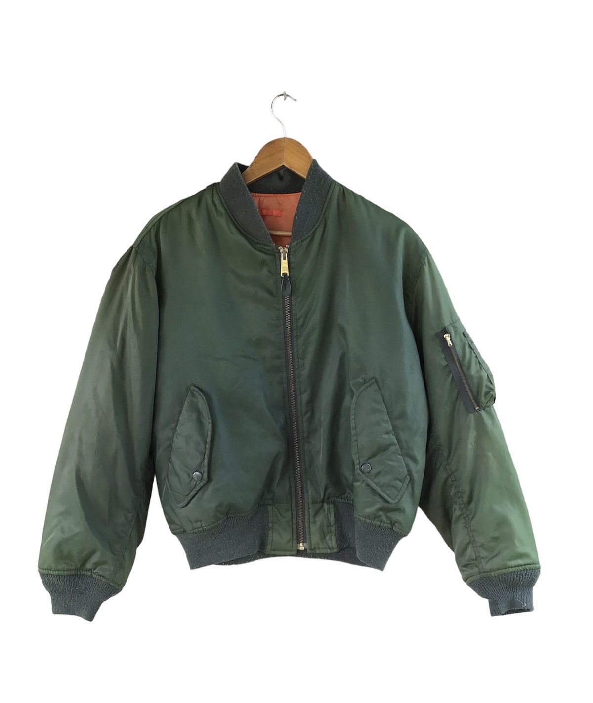 Japanese Brand MA 1 BOMBER FLIGHT SUN FADED JACKET Size US L / EU 52-54 / 3 - 1 Thumbnail