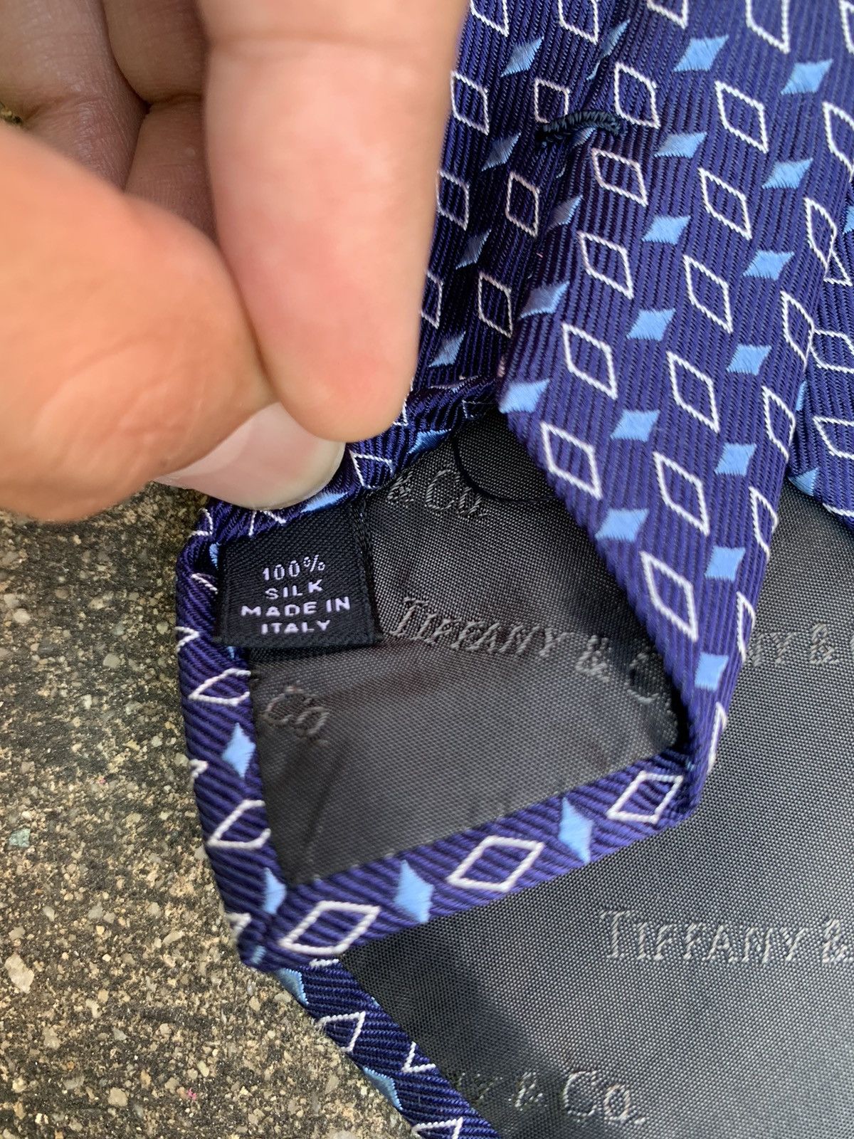 Tiffany & Co. TIFFANY & CO SILK TIE 58.5" Size ONE SIZE - 6 Thumbnail