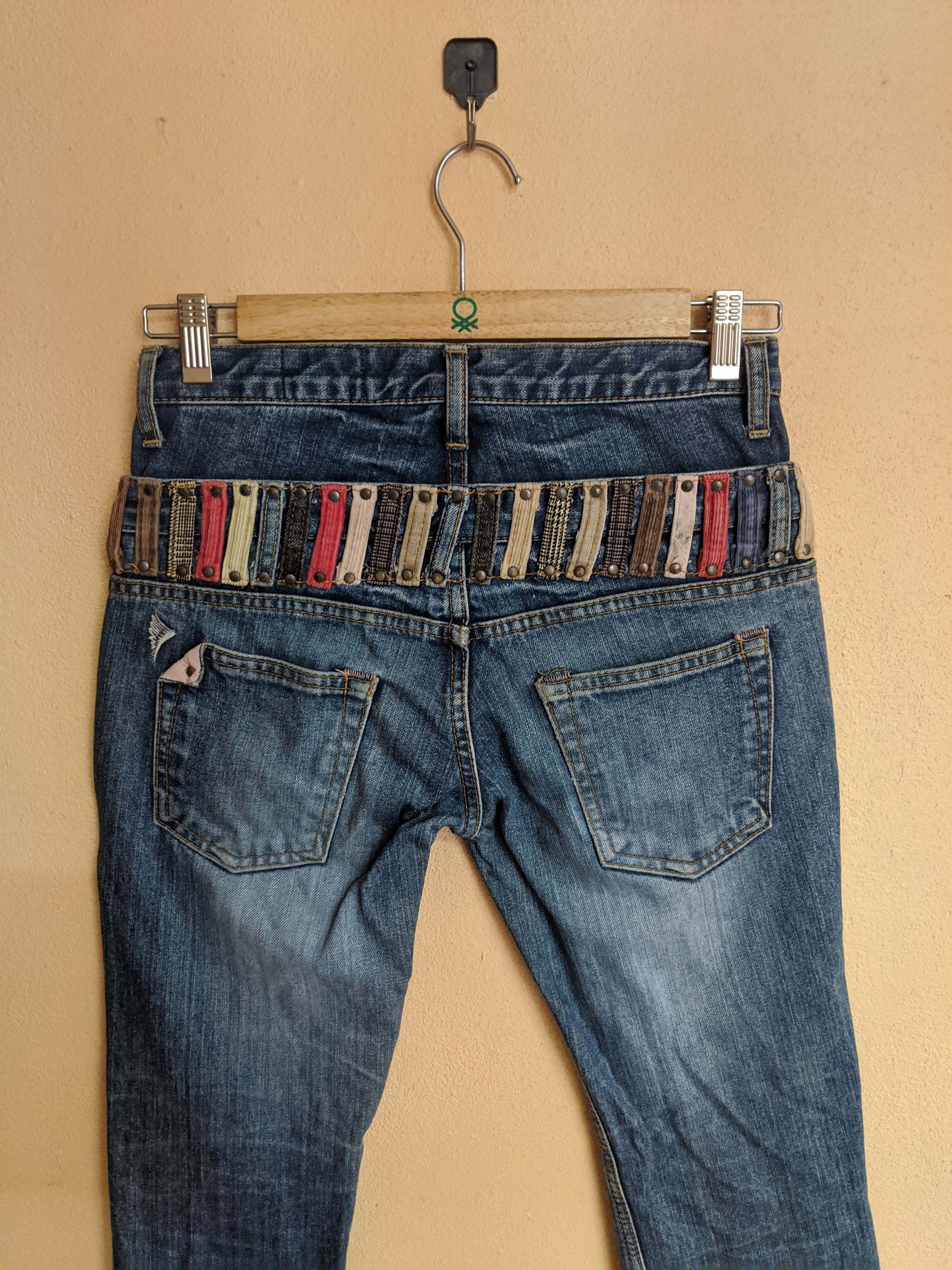 If Six Was Nine × Le Grande Bleu (L.G.B.) Distressed denim double waist japan If six was nine Size 28" / US 6 / IT 42 - 3 Thumbnail