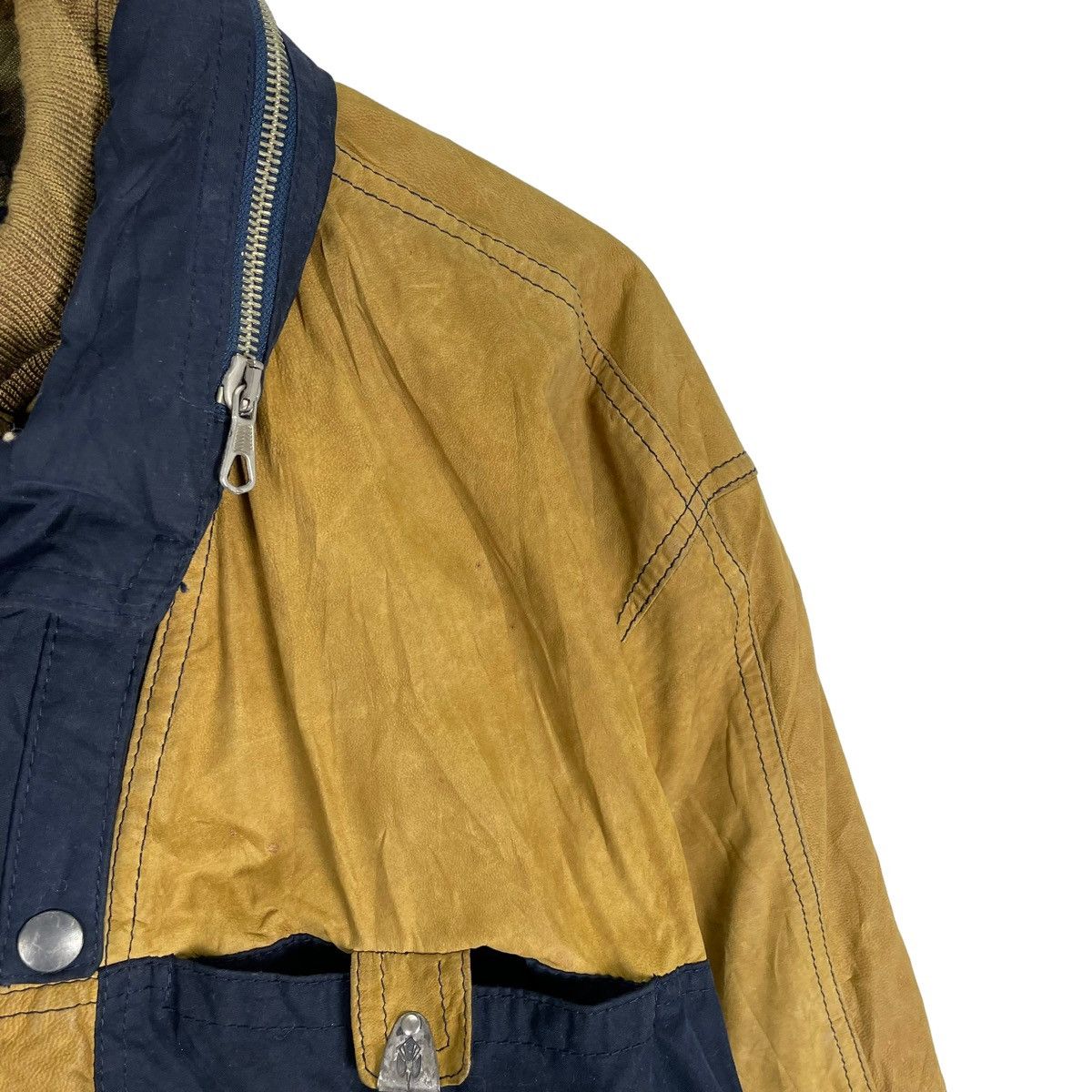 Gimo's ☀️GIMO’S PELLE LEATHER PART BOMBER JACKET Size US L / EU 52-54 / 3 - 4 Thumbnail