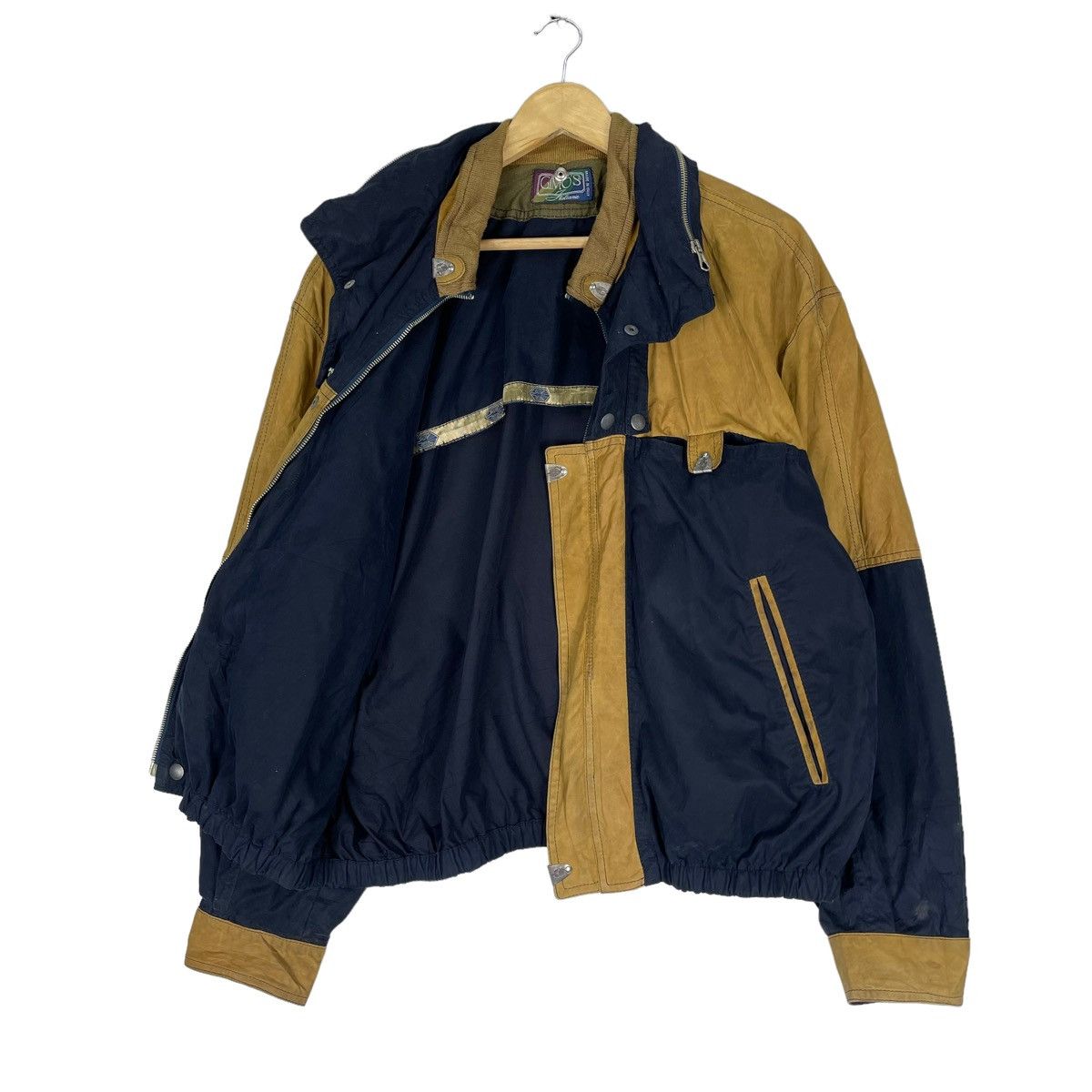 Gimo's ☀️GIMO’S PELLE LEATHER PART BOMBER JACKET Size US L / EU 52-54 / 3 - 8 Thumbnail