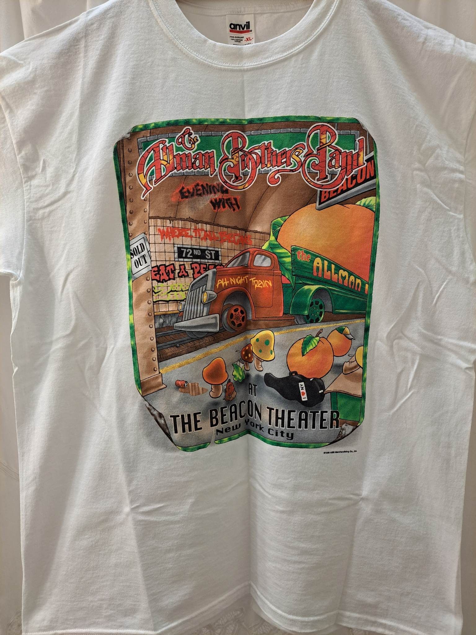 Allman Brothers Band Beacon Theater 1996 Tour XL T-Shirt