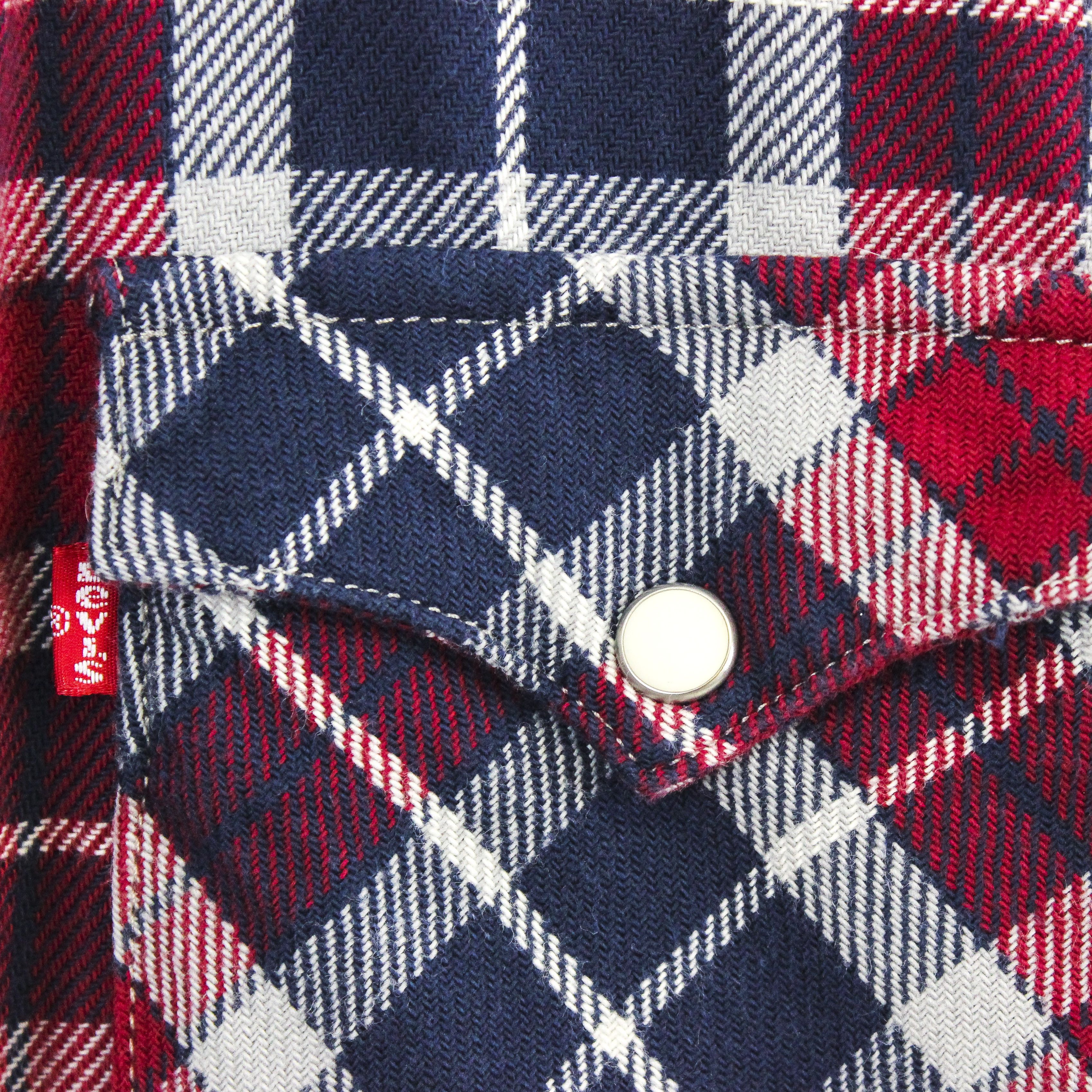 Levi's Western Flannel Check Snap Up Shirt Cotton Overshirt Plaid Size US S / EU 44-46 / 1 - 2 Thumbnail