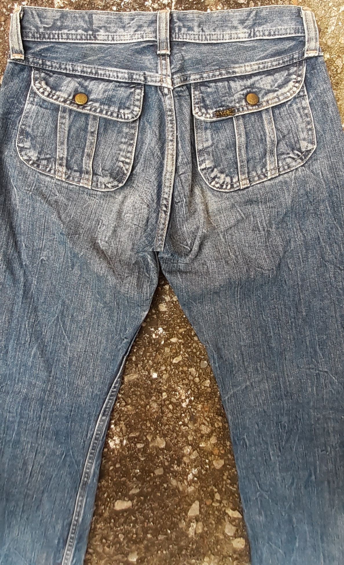 Lee Rare! Hard to Find..Vtg Lee Rider Jpn With Button On The Leg Size US 28 / EU 44 - 13 Thumbnail