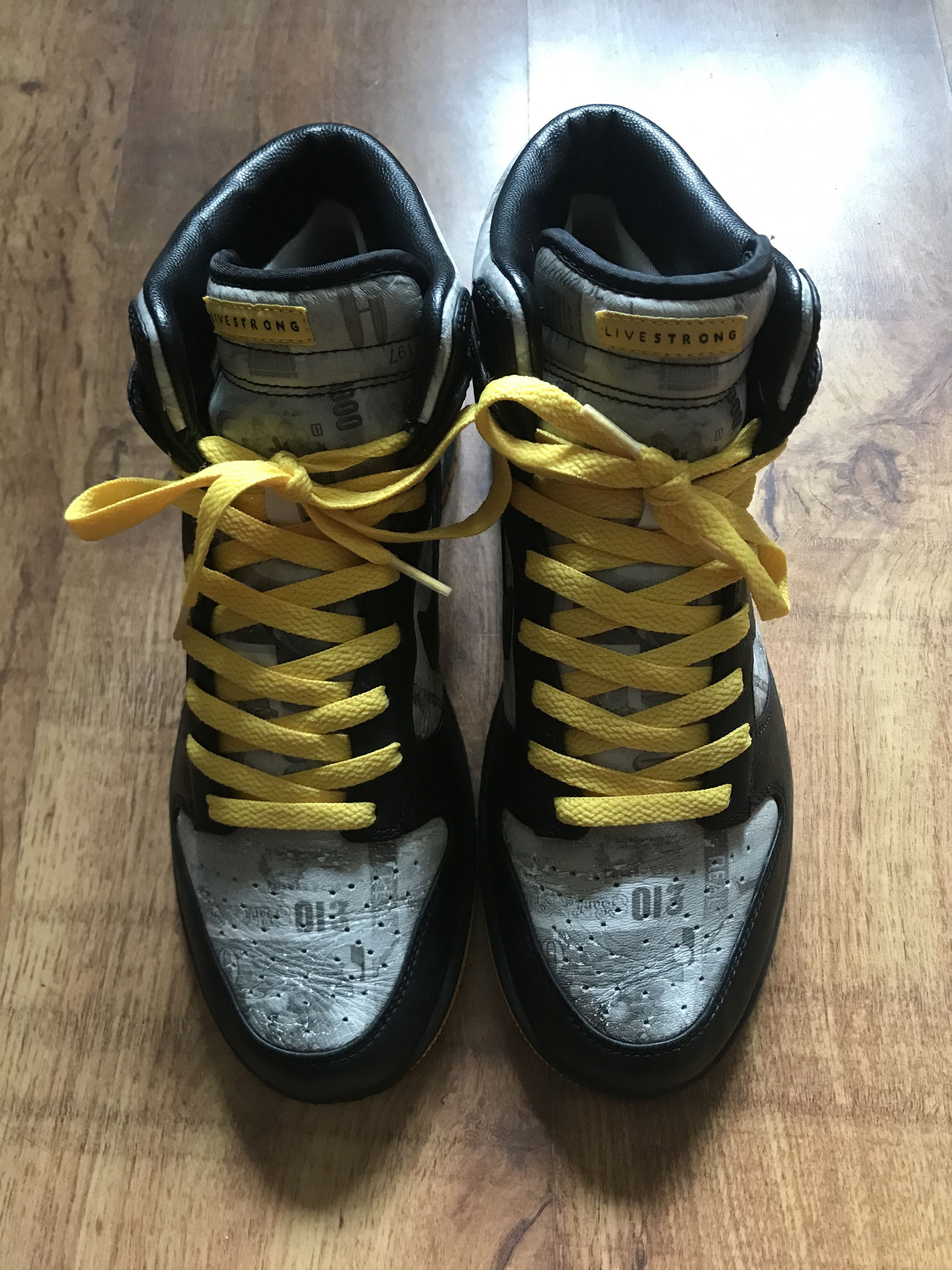 Futura Nike Dunk High Supreme Live Strong TZ LAF FLOM Futura | Grailed