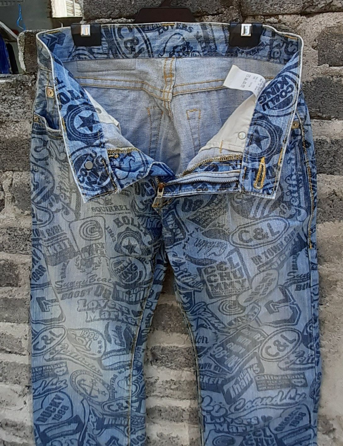 Japanese Brand Co & Lu Full Printed Pants Inspired By Hysteric Glamour Size US 28 / EU 44 - 14 Thumbnail
