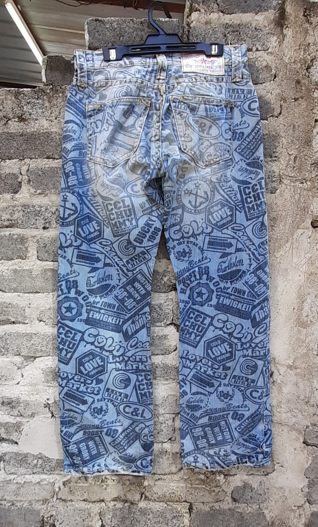 Japanese Brand Co & Lu Full Printed Pants Inspired By Hysteric Glamour Size US 28 / EU 44 - 5 Thumbnail