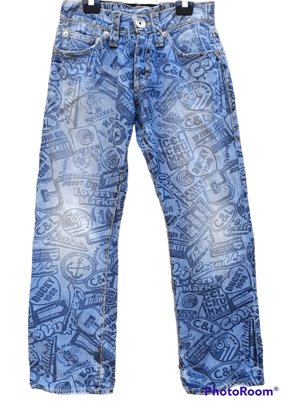 Japanese Brand Co & Lu Full Printed Pants Inspired By Hysteric Glamour Size US 28 / EU 44 - 1 Thumbnail