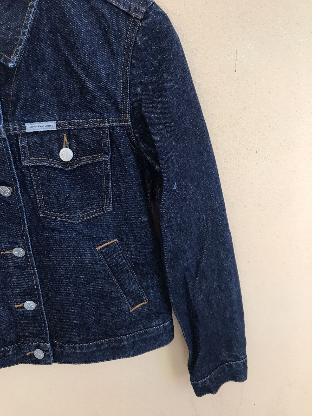 Calvin Klein × Vintage Vintage Calvin Klein Jeans Trucker Jacket Small 1990's Size US S / EU 44-46 / 1 - 7 Thumbnail
