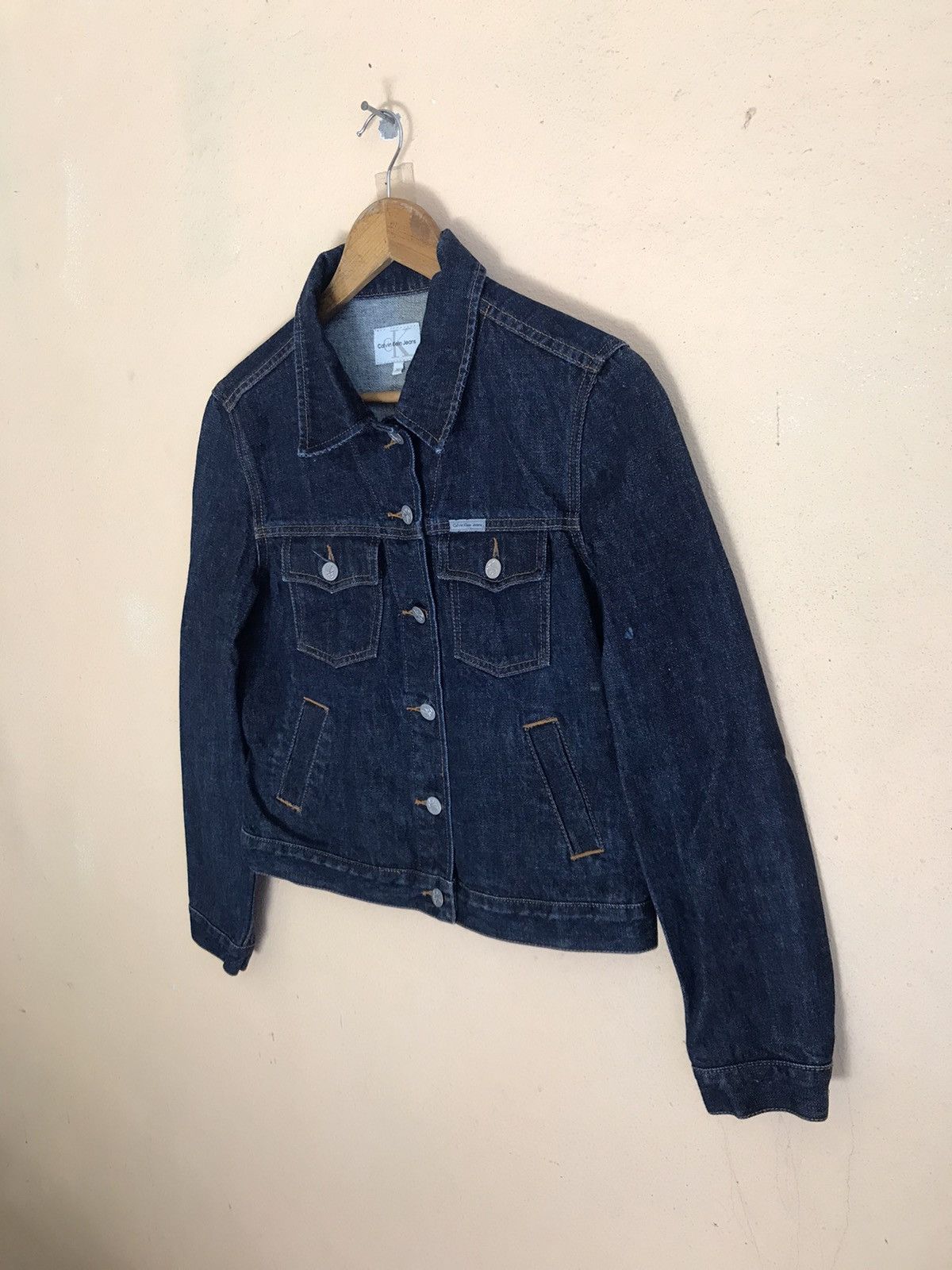 Calvin Klein × Vintage Vintage Calvin Klein Jeans Trucker Jacket Small 1990's Size US S / EU 44-46 / 1 - 3 Thumbnail